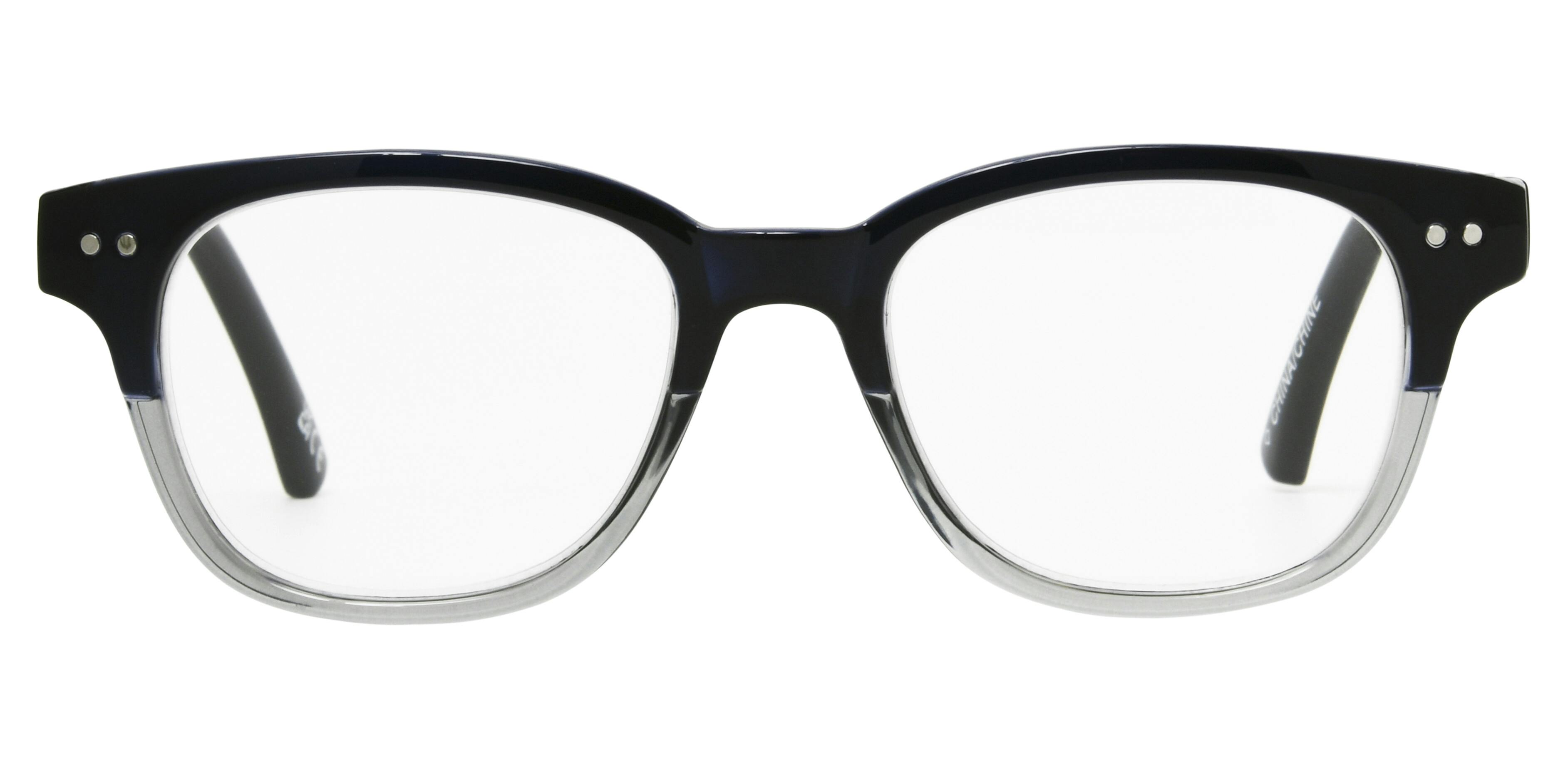 Front, Foster Grant Cain FGGC2302 BLU GRY 1 Fertiglesebrille