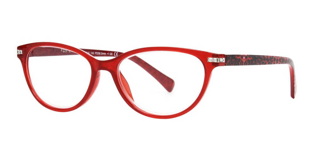 Angle_Left01 Foster Grant Rhianne FGGC2315 RED 1 Fertiglesebrille Rot