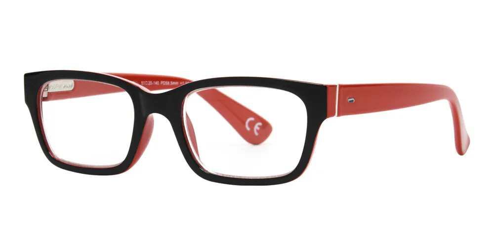 Angle_Left01, Foster Grant Sydney FGGC2307 BLK RED 2 Fertiglesebrille