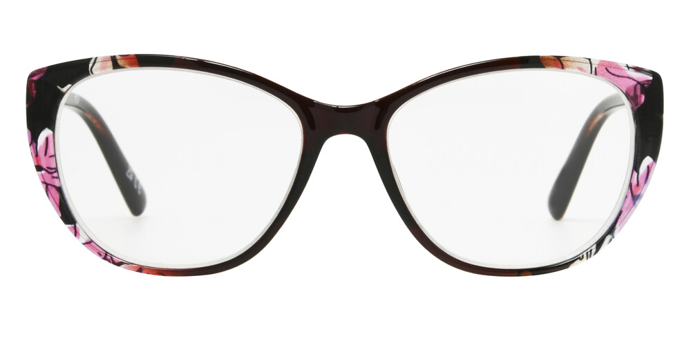 Front Foster Grant Susan FGGC2319 BRY FLR 2 Fertiglesebrille Lila