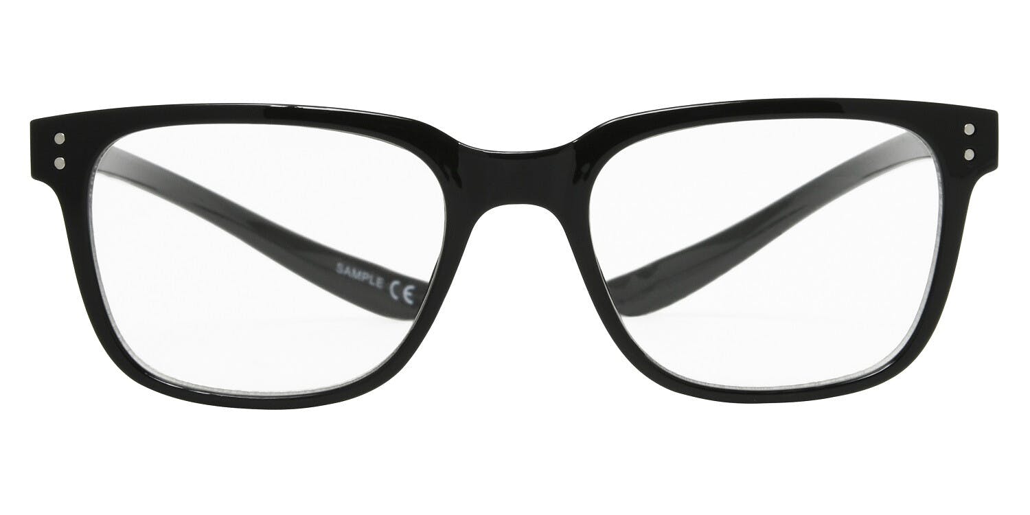 Front, Foster Grant Anton FGLT2305 BLK 1 Fertiglesebrille