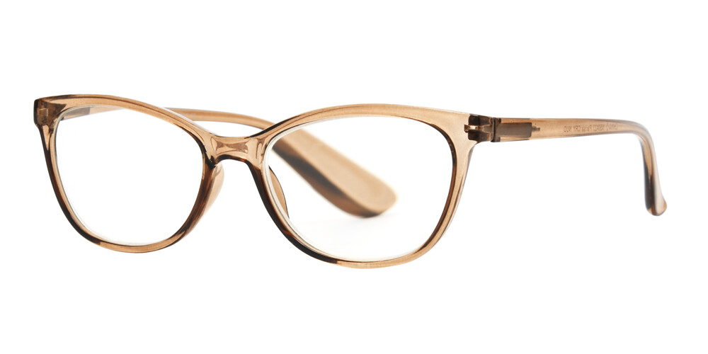 Angle_Left01 Foster Grant Parisa FGGC2317 NUD 1 Fertiglesebrille Transparent, Braun