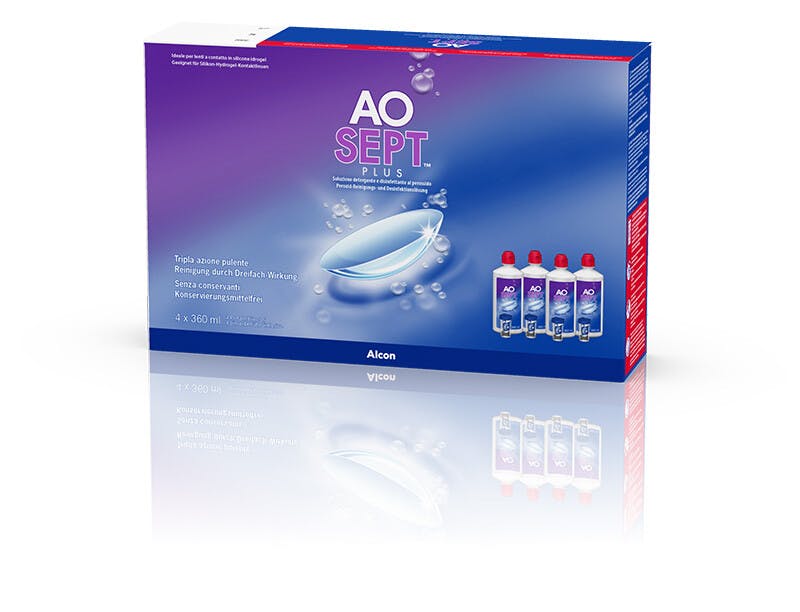 Angle_Left01, Aosept plus 360ml Peroxid Pflege Aktionspack 1440ml