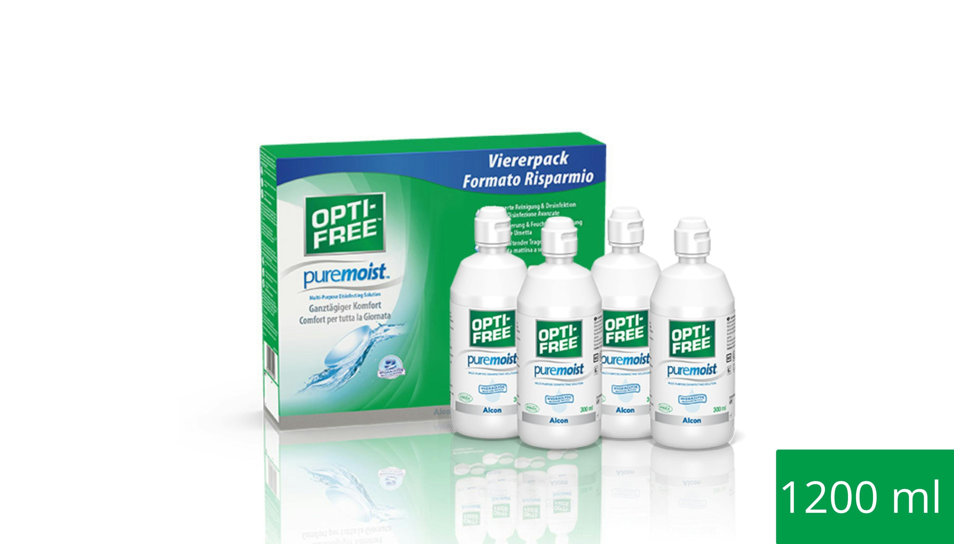 Front, OPTI-FREE® PureMoist® All-in-One Vorteilspack 1200ml