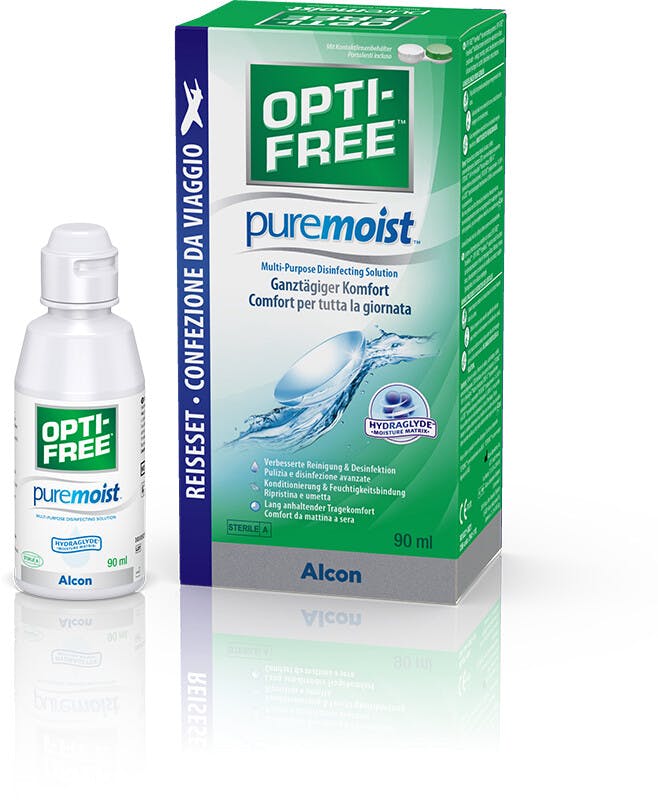 Front, Optifree Puremoist Travel 90ml Reisepack 90ml