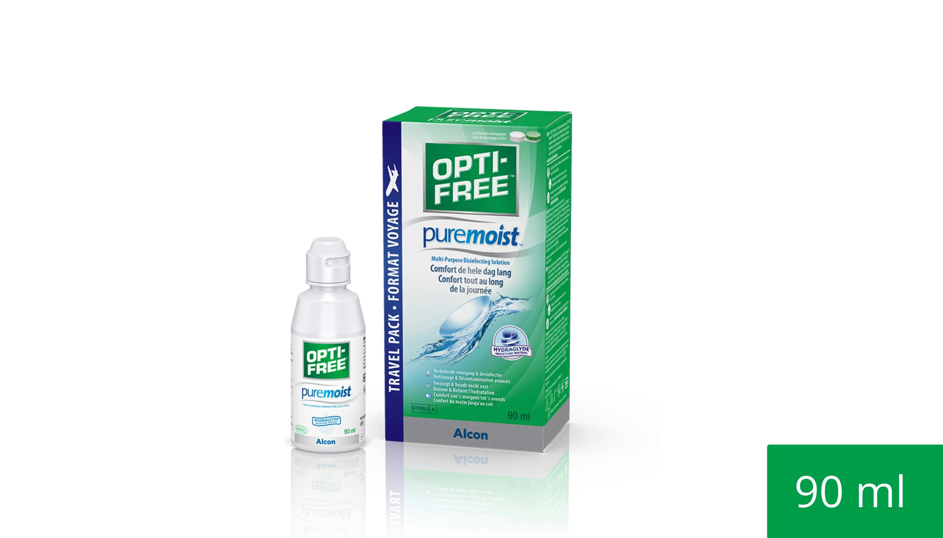 Front, Optifree Puremoist Travel 90ml Reisepack 90ml