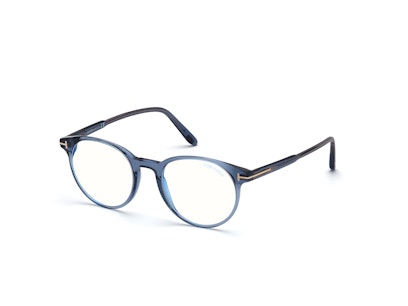 Tom Ford FT5695-B 090 Brille Transparent, Blau