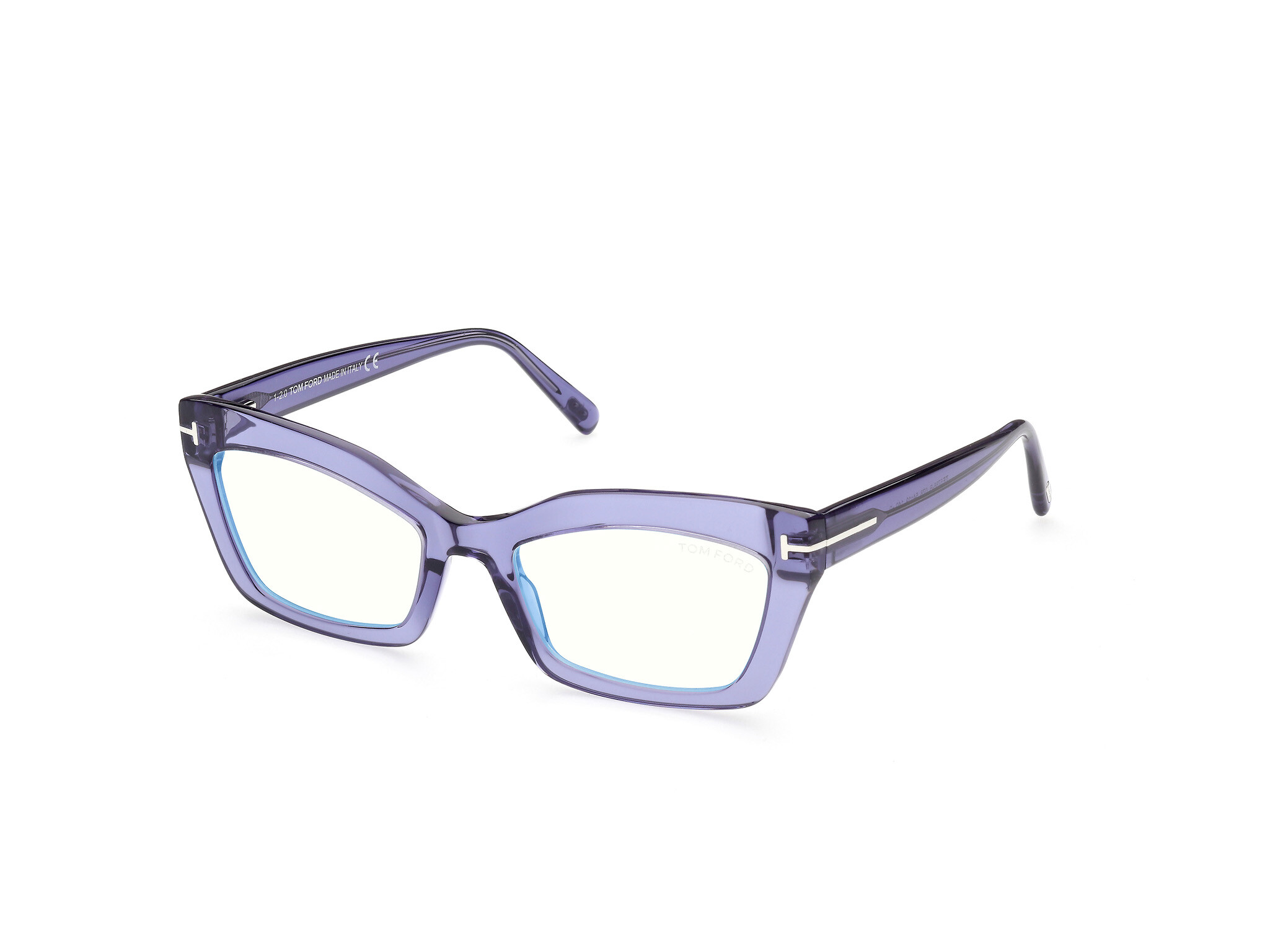 Angle_Left01 Tom Ford FT5766-B 078 Brille Lila