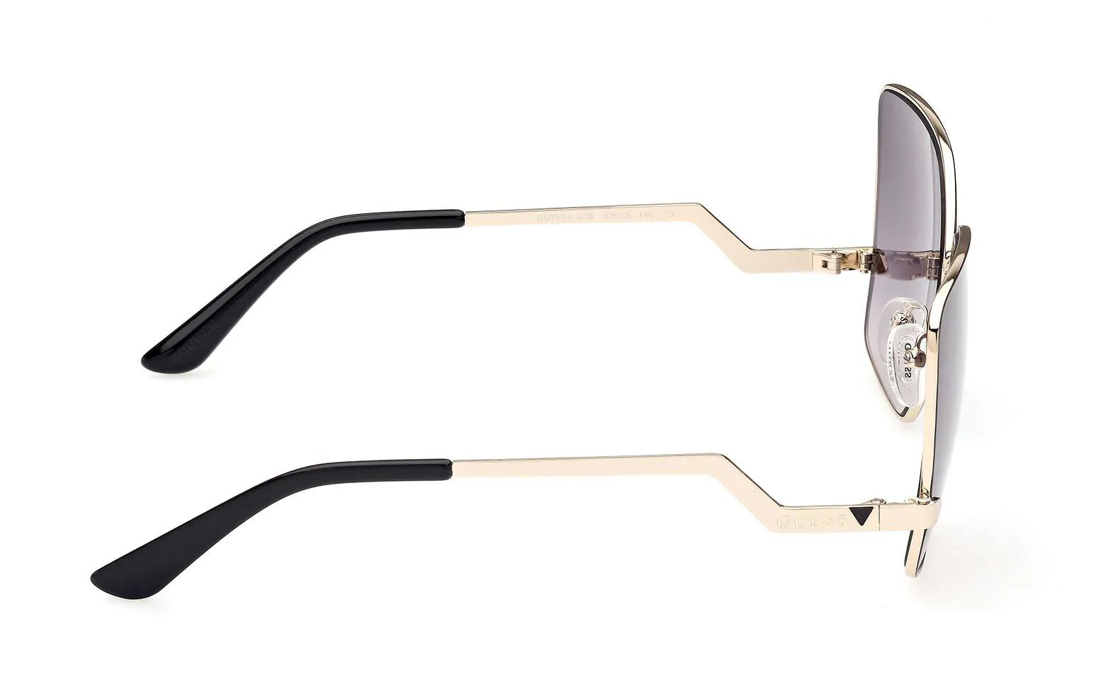 GUESS GU7814 05B Damen Sonnenbrille in Schwarz und Goldfarben | Apollo
