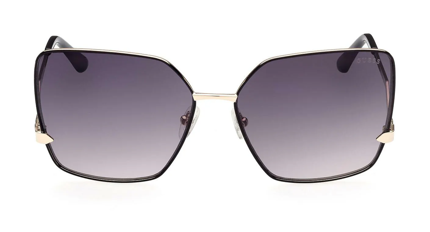 GUESS GU7814 05B Damen Sonnenbrille in Schwarz und Goldfarben | Apollo