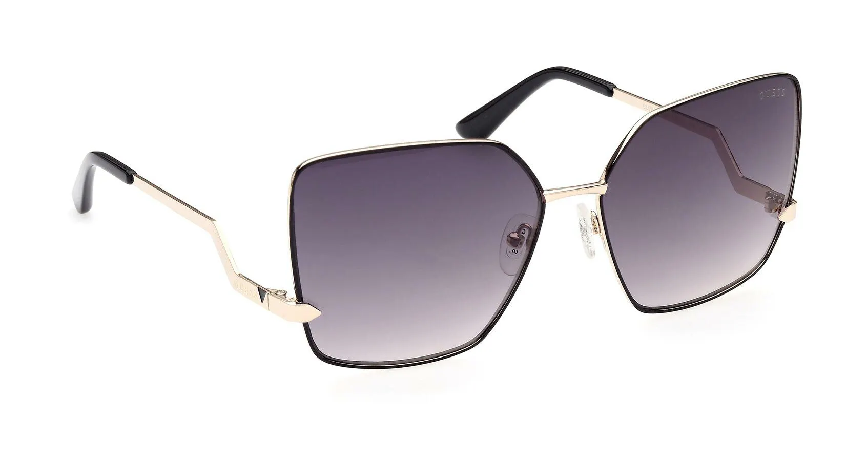 GUESS GU7814 05B Damen Sonnenbrille in Schwarz und Goldfarben | Apollo