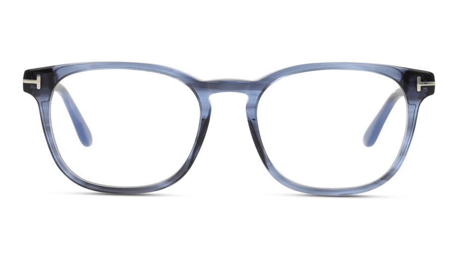 Front Tom Ford FT5868-B 092 Brille Blau, Transparent