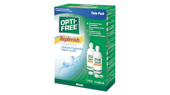 Opti free OPTI-FREE® RepleniSH® All-in-One All-in-One Pflege Doppelpack 600ml