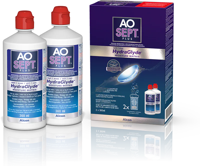 Aosept Plus Hydraglyde 2x360ml Peroxid Doppelpack 720ml