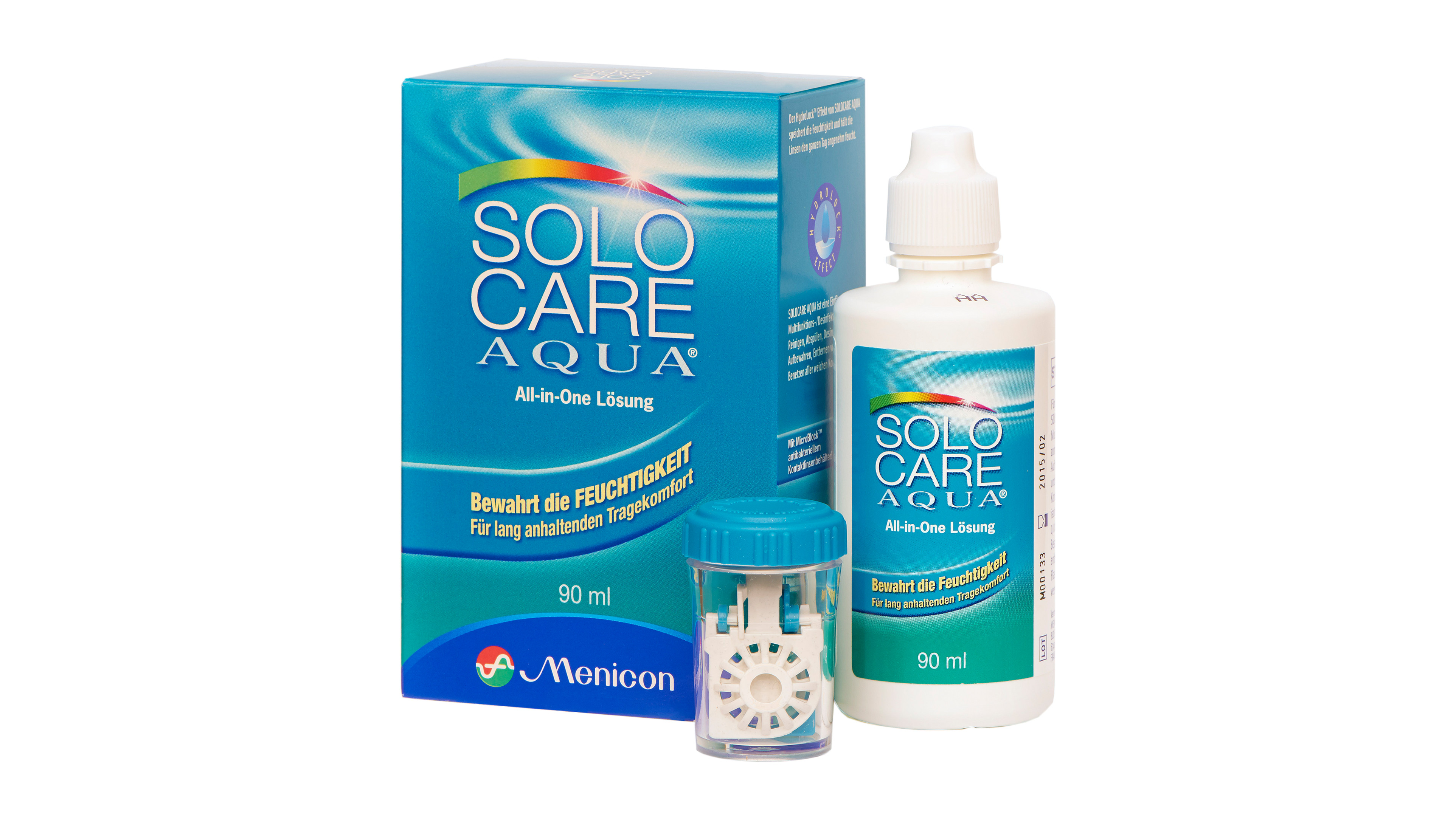 Front Solocare Aqua® Solocare Aqua® All-in-One Pflege All-in-One Pflege Reisepack 90ml