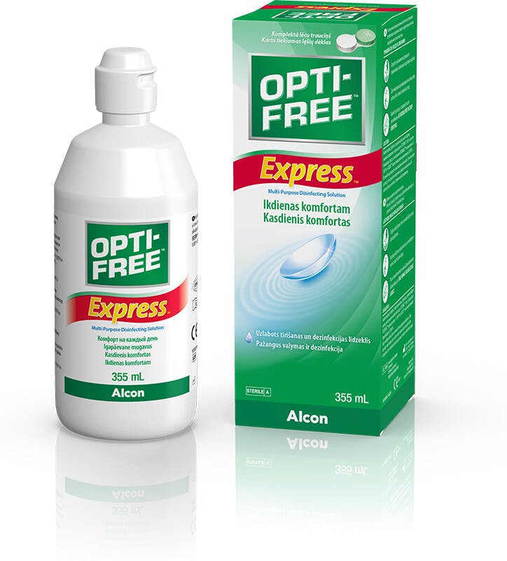 Front, Opti-Free Express 355ml All-in-One Standardgröße 355ml
