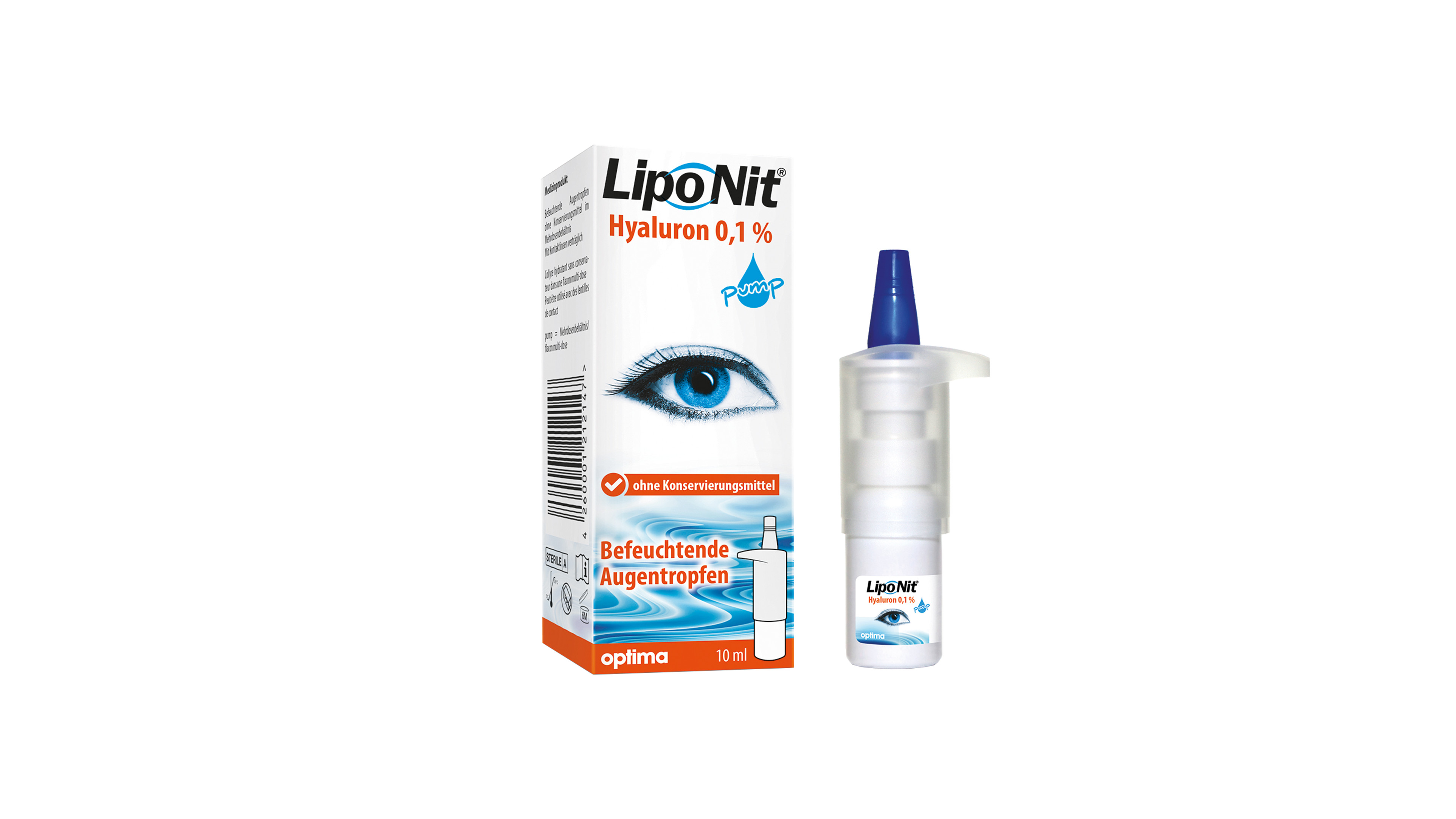 Front Lipo Nit® Lipo Nit® Augentropfen Pumpflasche Augensprays & -tropfen Standardgröße 10ml