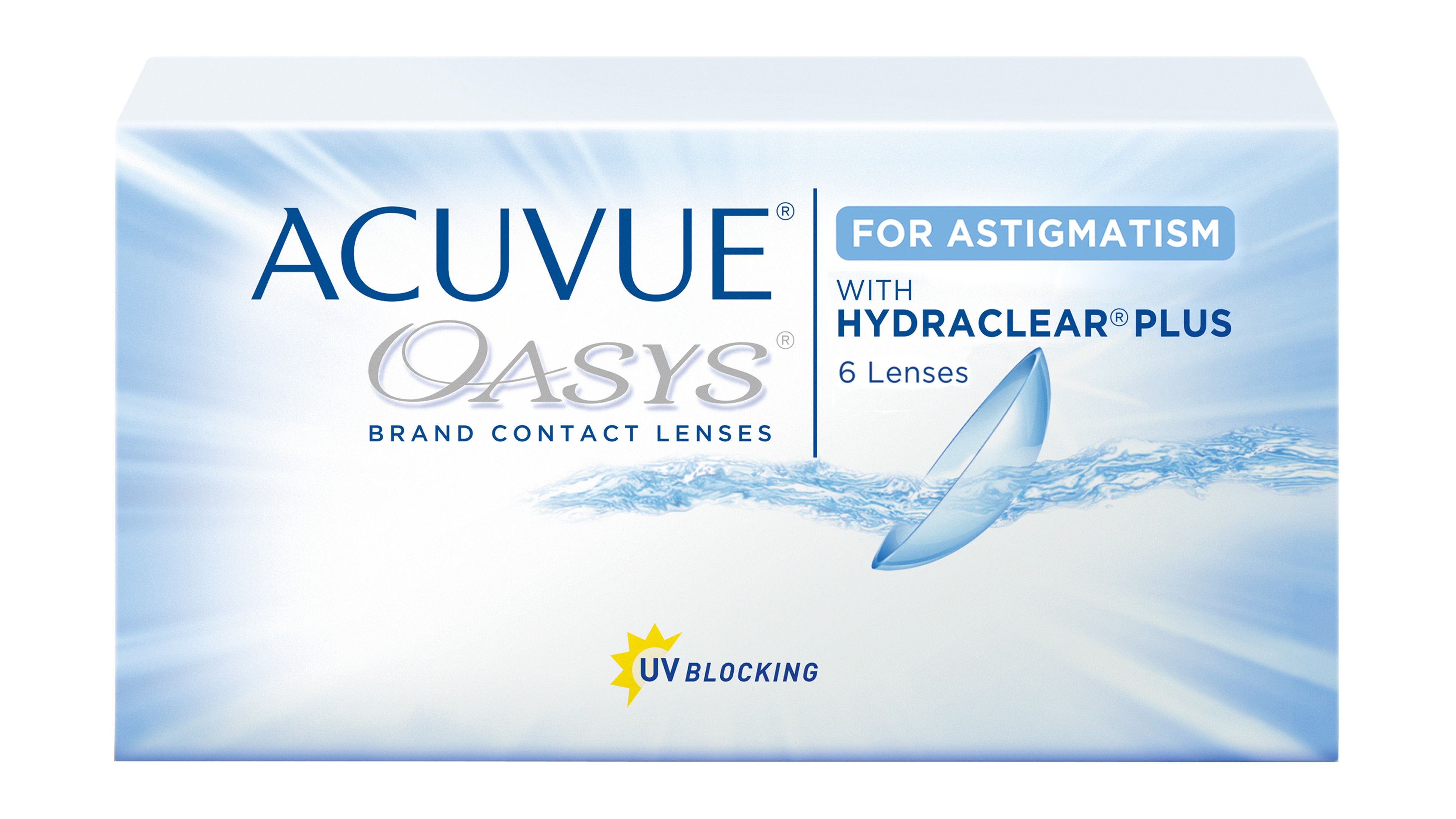 Front ACUVUE® ACUVUE OASYS® for ASTIGMATISM Wochenlinsen 6 Linsen pro Packung, pro Auge