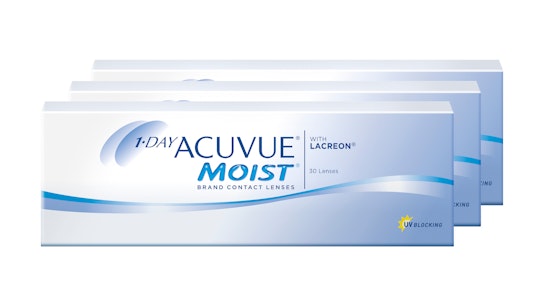 ACUVUE® 1-DAY ACUVUE® MOIST Tageslinsen Tageslinsen 90 Linsen pro Packung, pro Auge