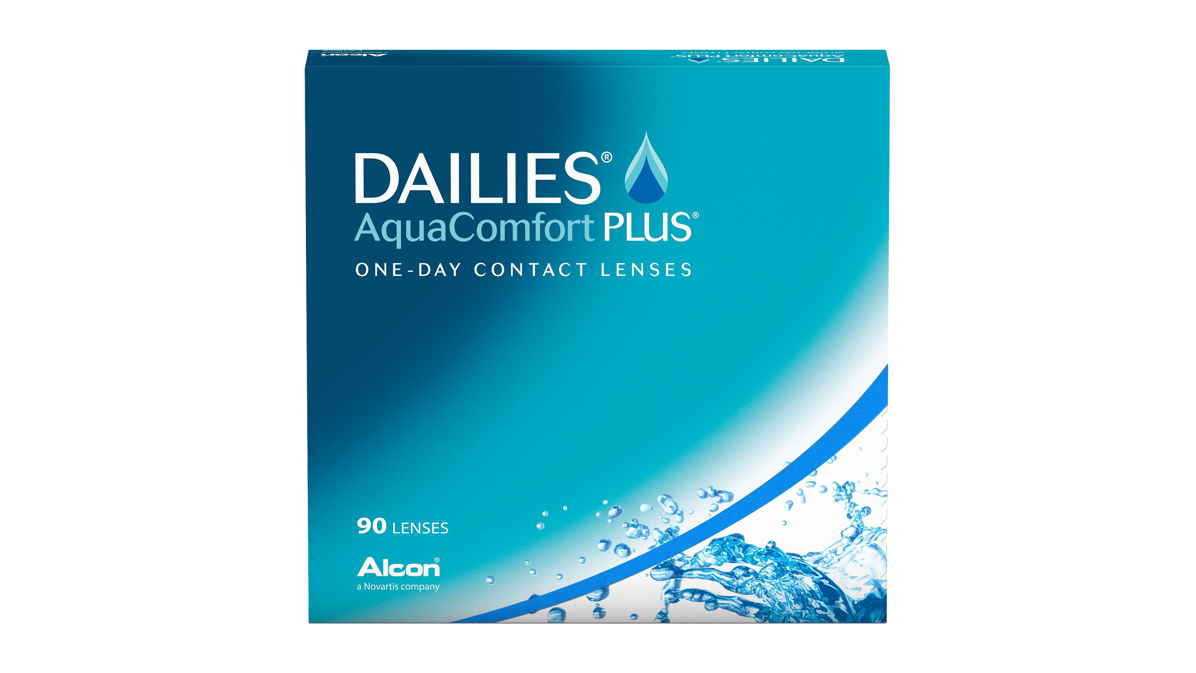 Front DAILIES® DAILIES® AquaComfort Plus Tageslinsen Tageslinsen 90 Linsen pro Packung, pro Auge