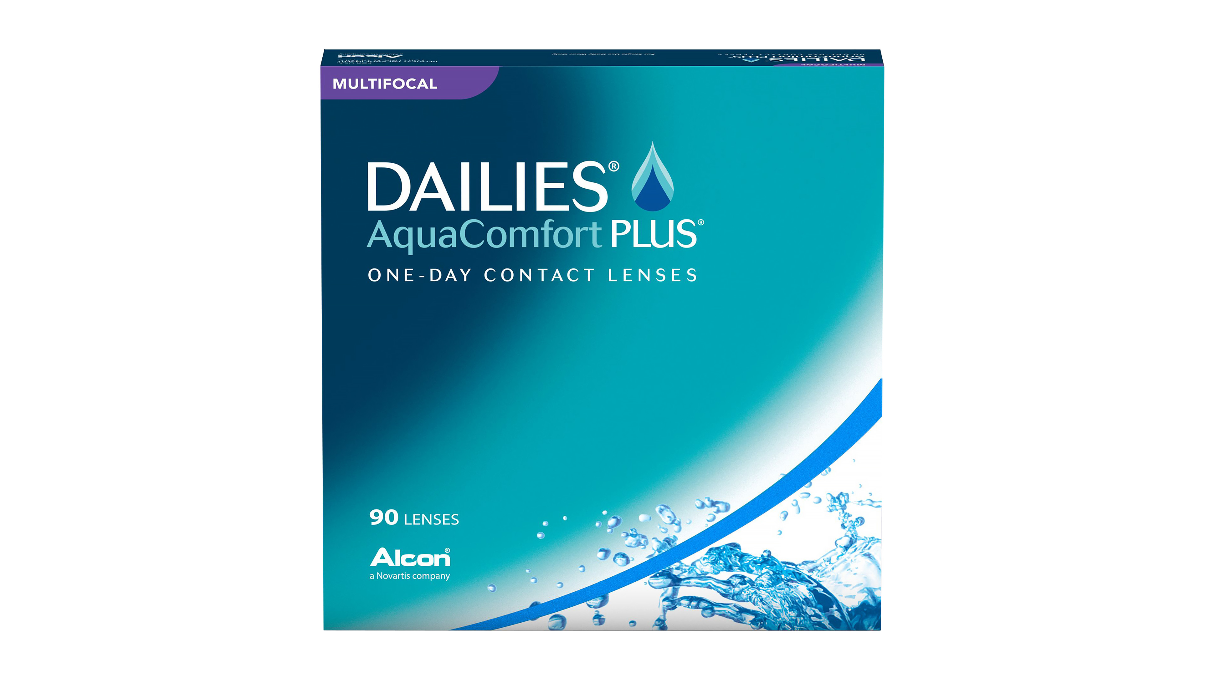 Front DAILIES® DAILIES® AquaComfort Plus Multifocal Tageslinsen 90 Linsen pro Packung, pro Auge