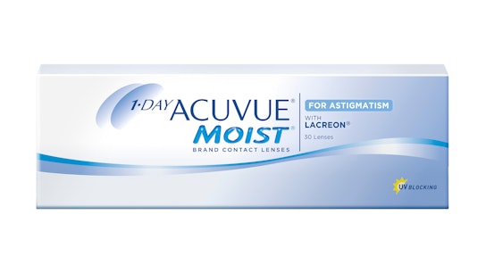 ACUVUE® 1-DAY ACUVUE® MOIST for ASTIGMATISM Tageslinsen 30 Linsen pro Packung, pro Auge