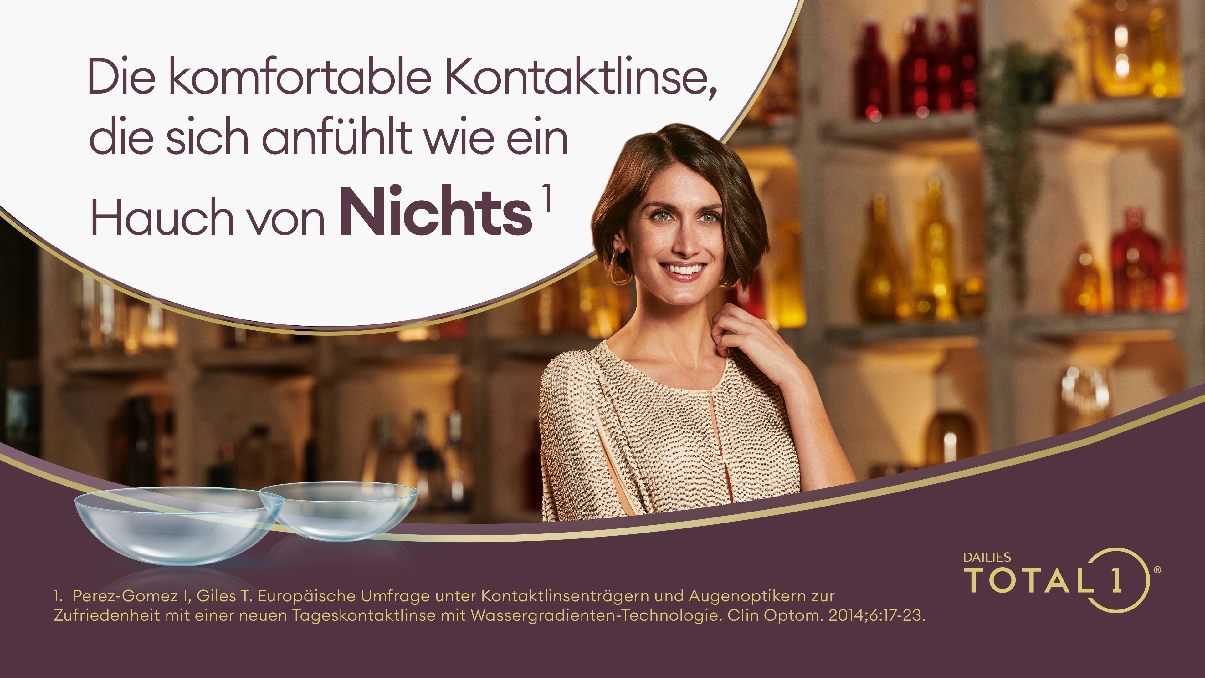 On_Model_Female01, DAILIES® Total 1 Tageslinsen Sphärisch