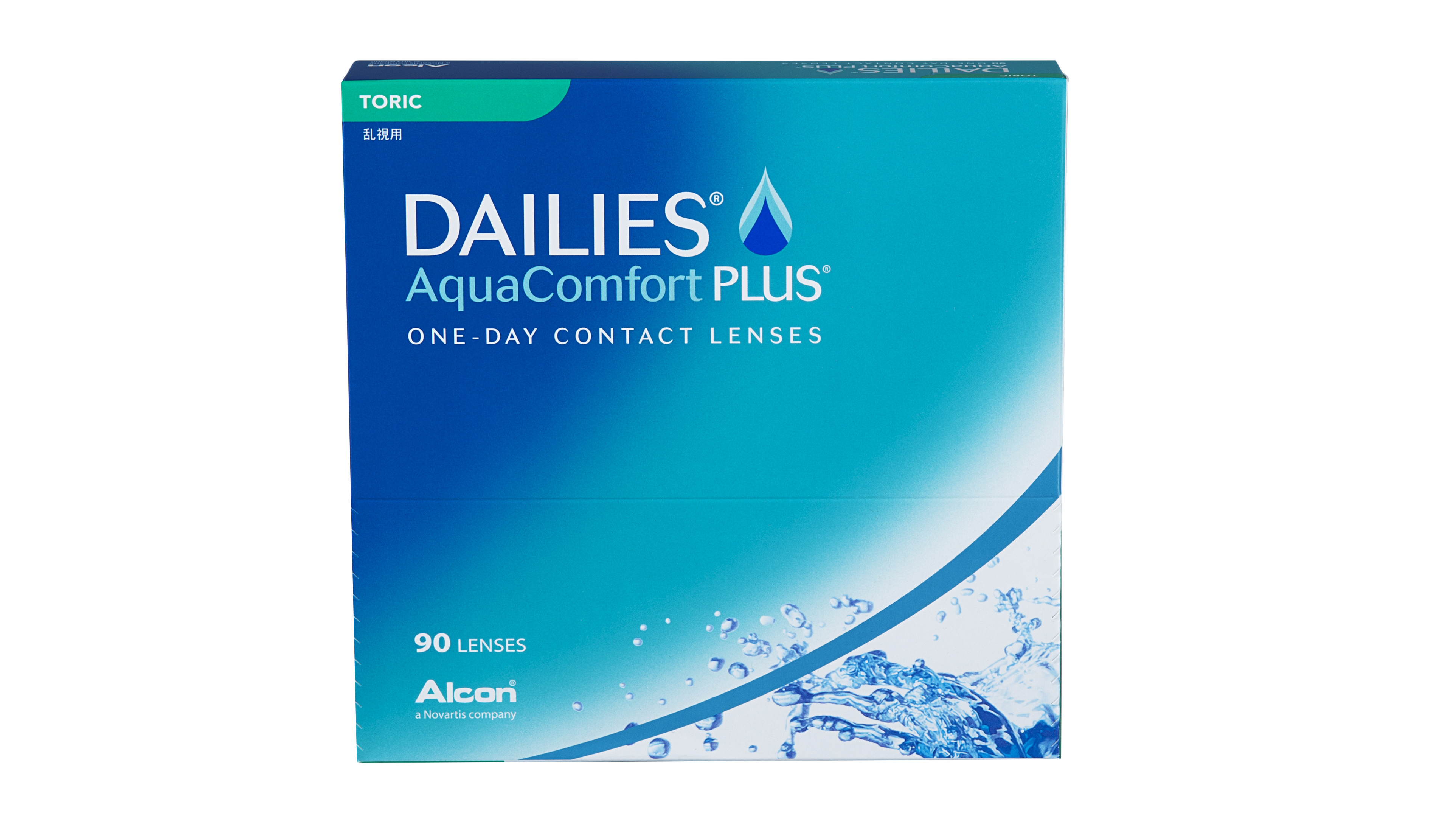 Front DAILIES® DAILIES® AquaComfort Plus Toric Tageslinsen 90 Linsen pro Packung, pro Auge