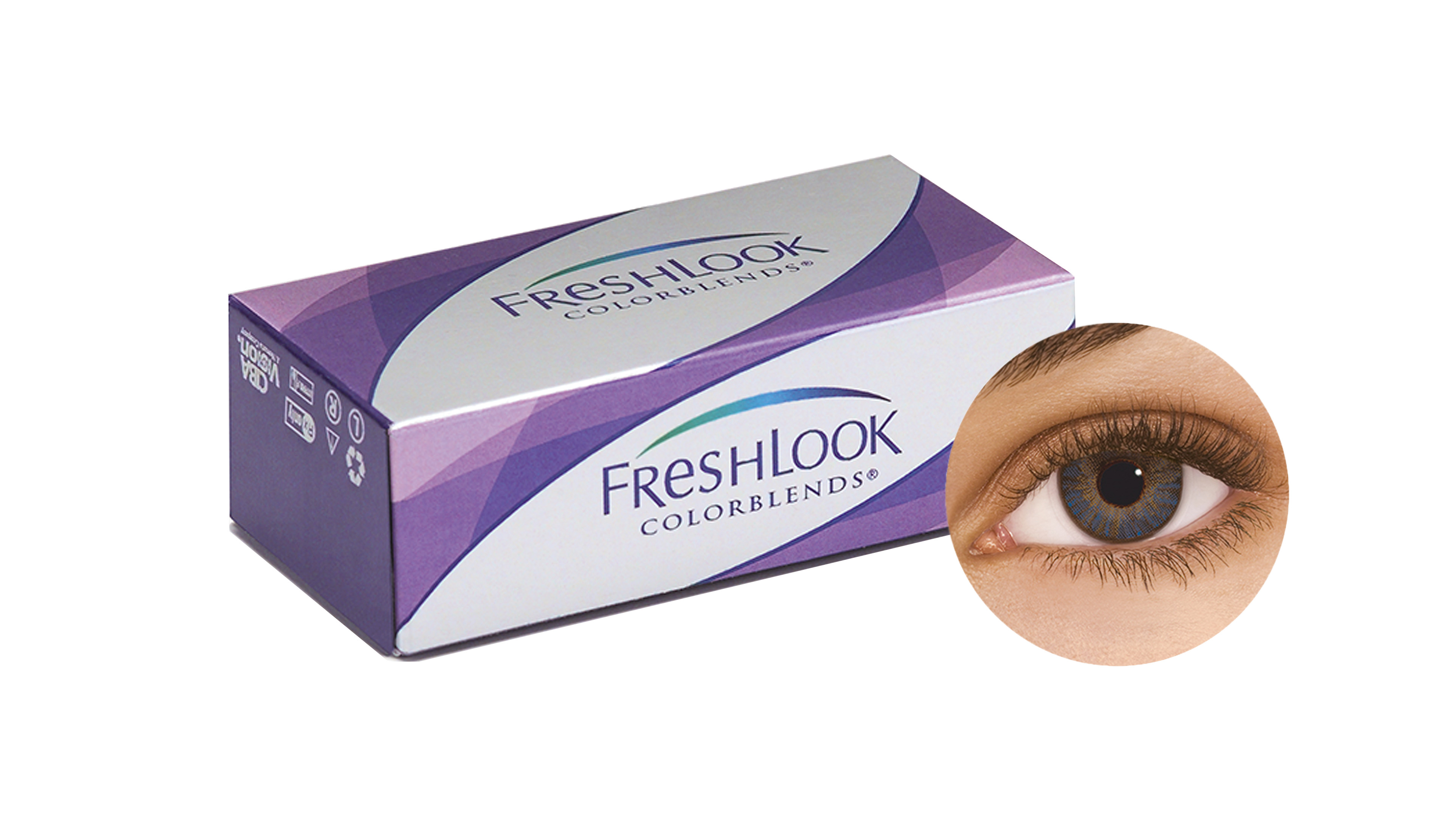 Front FreshLook® FreshLook® COLORBLENDS® - Blue Tageslinsen 2 Linsen pro Packung, pro Auge