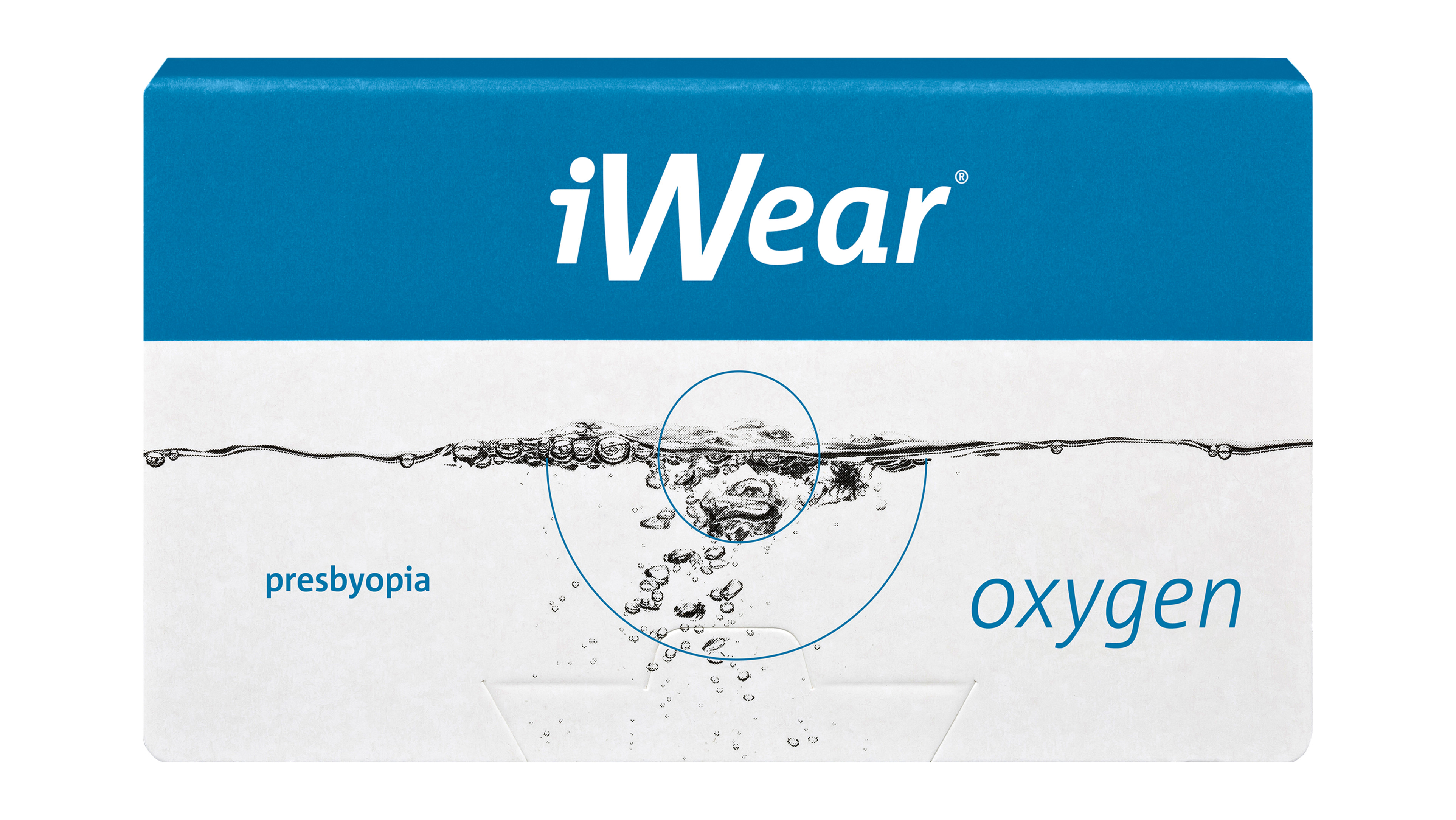 Front iWear® iWear® oxygen presbyopia D-Typ Monatslinsen 1 Linse pro Packung, pro Auge