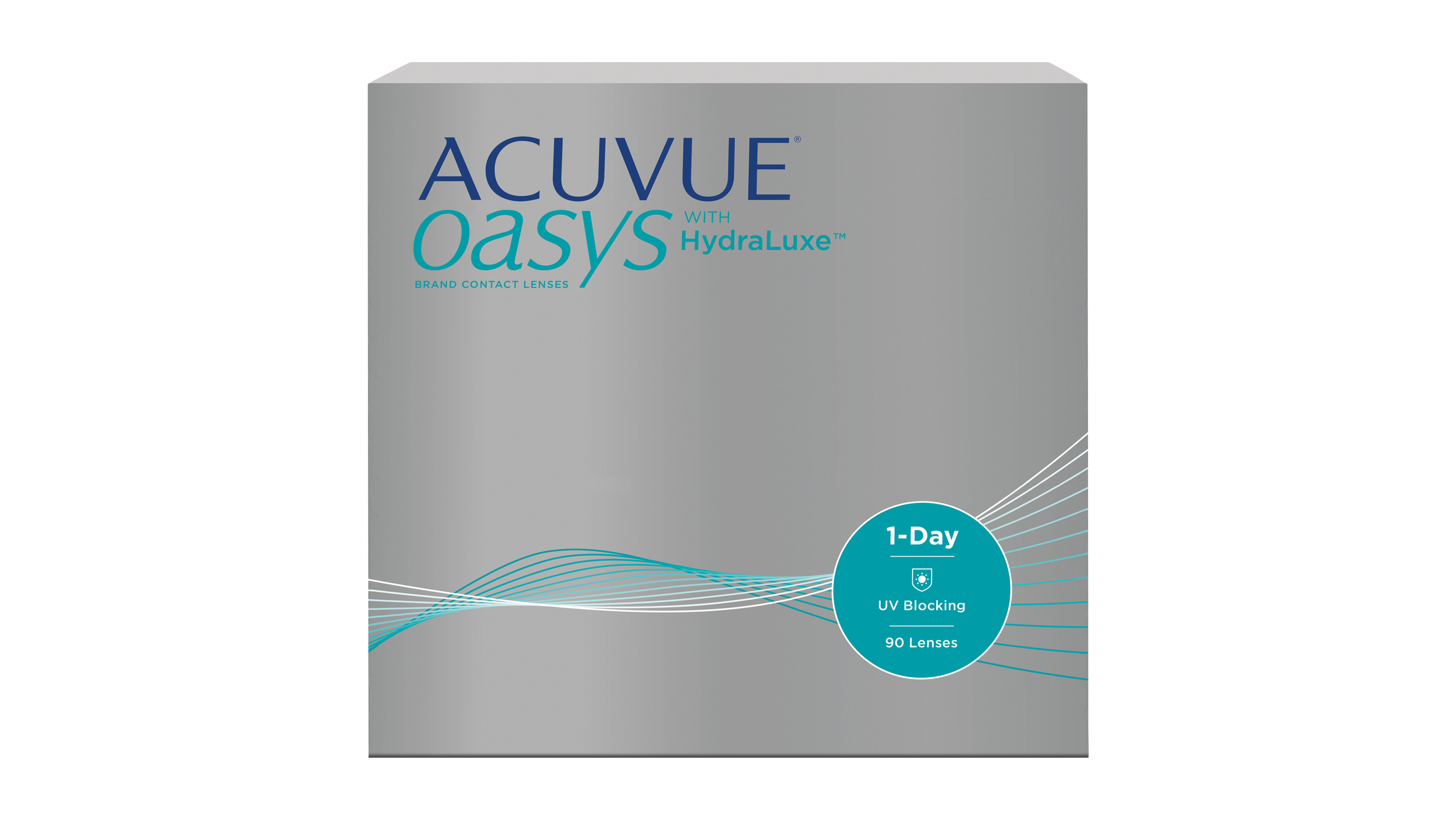Front ACUVUE® ACUVUE OASYS® 1-DAY Tageslinsen Tageslinsen 90 Linsen pro Packung, pro Auge