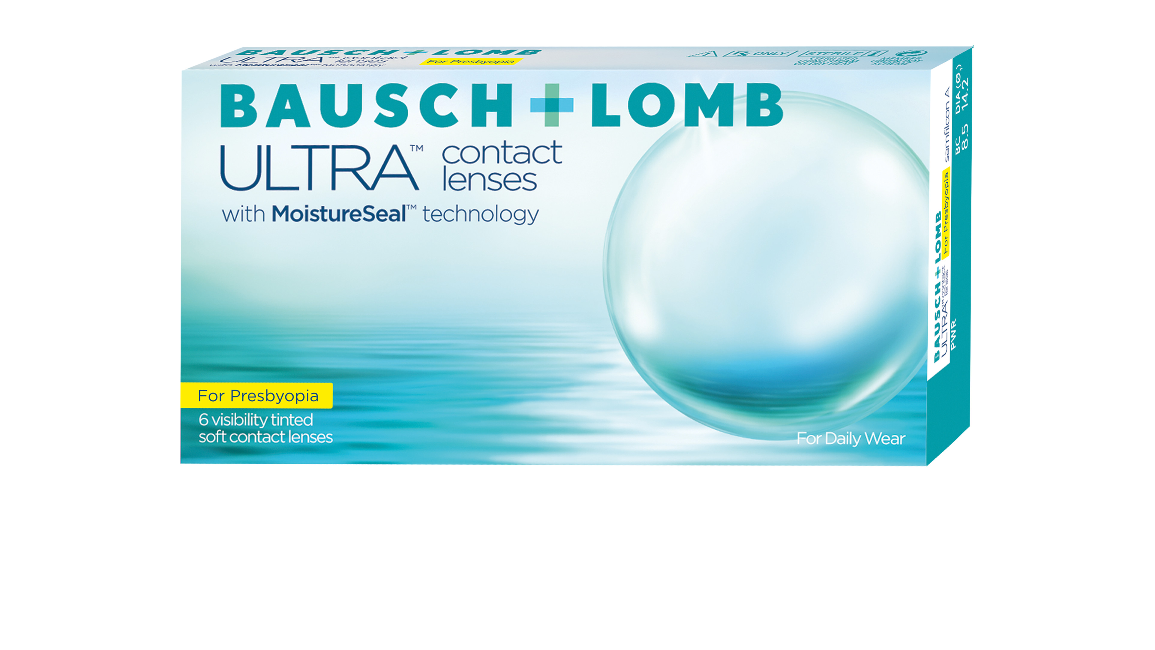 Front ULTRA® ULTRA® for Presbyopia Monatslinsen Monatslinsen 6 Linsen pro Packung, pro Auge