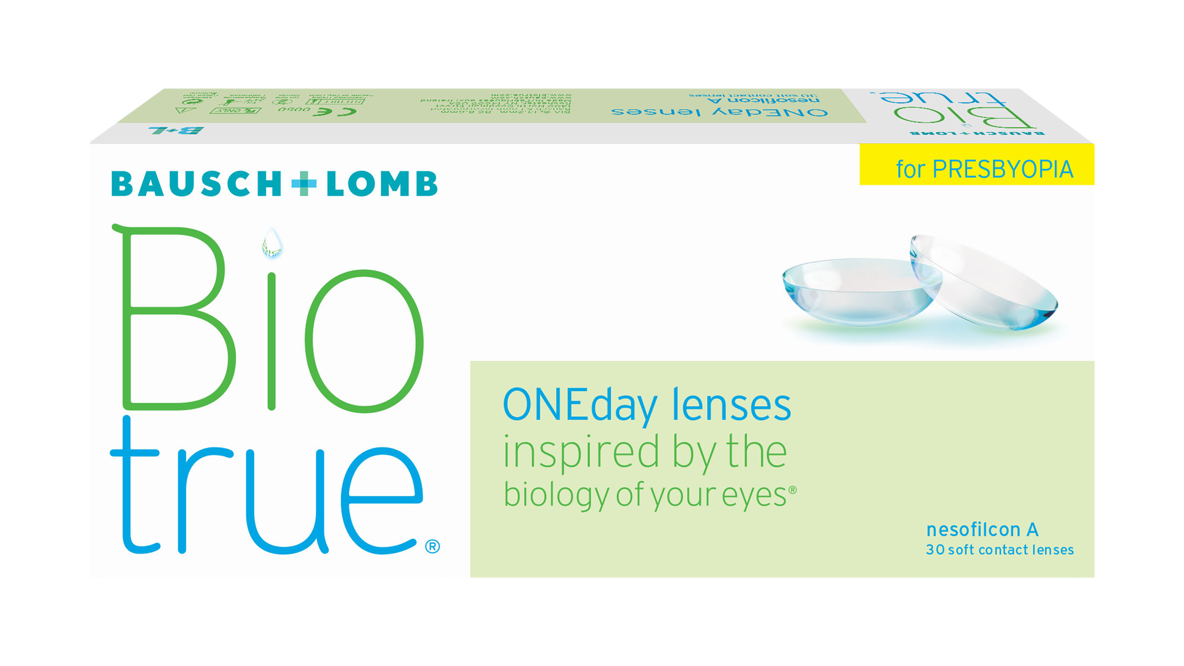 Front Biotrue Biotrue® ONEday for Presbyopia Tageslinsen 30 Linsen pro Packung, pro Auge