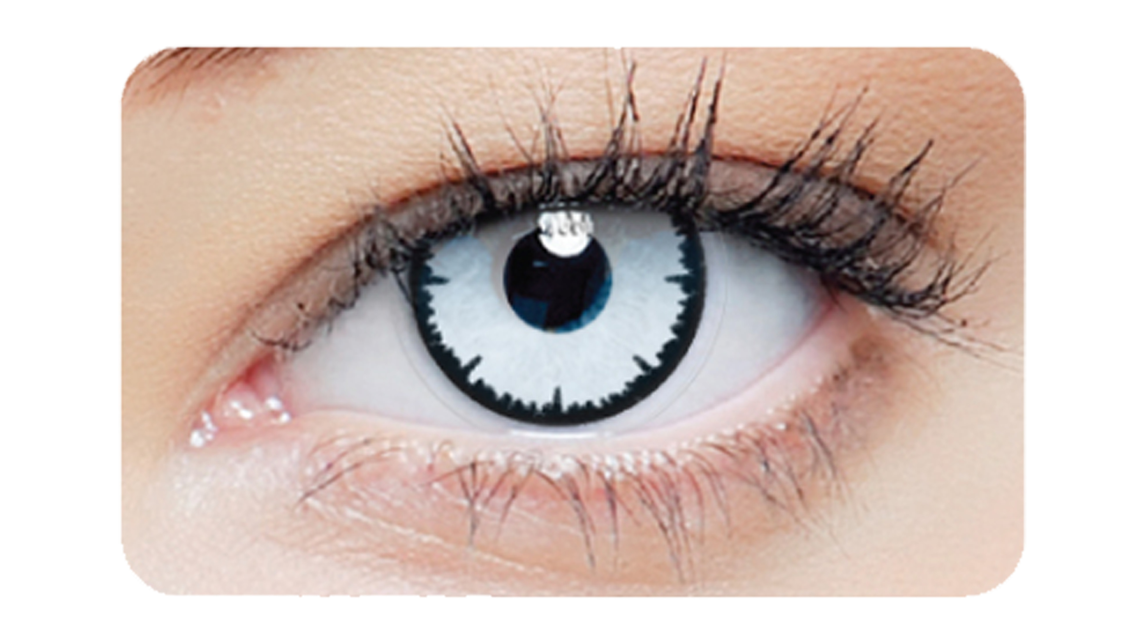 Front clearcolor™ Halloween Kontaktlinsen 1-DAY Angelic Tageslinsen 2 Linsen pro Packung, pro Auge