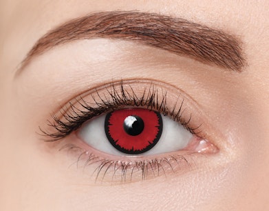 clearcolor™ Halloween Kontaktlinsen Angelic Red Monatslinsen 2 Linsen pro Packung, pro Auge