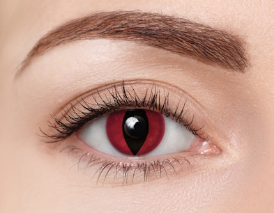 clearcolor™ Halloween Kontaktlinsen Red Cat Monatslinsen 2 Linsen pro Packung, pro Auge