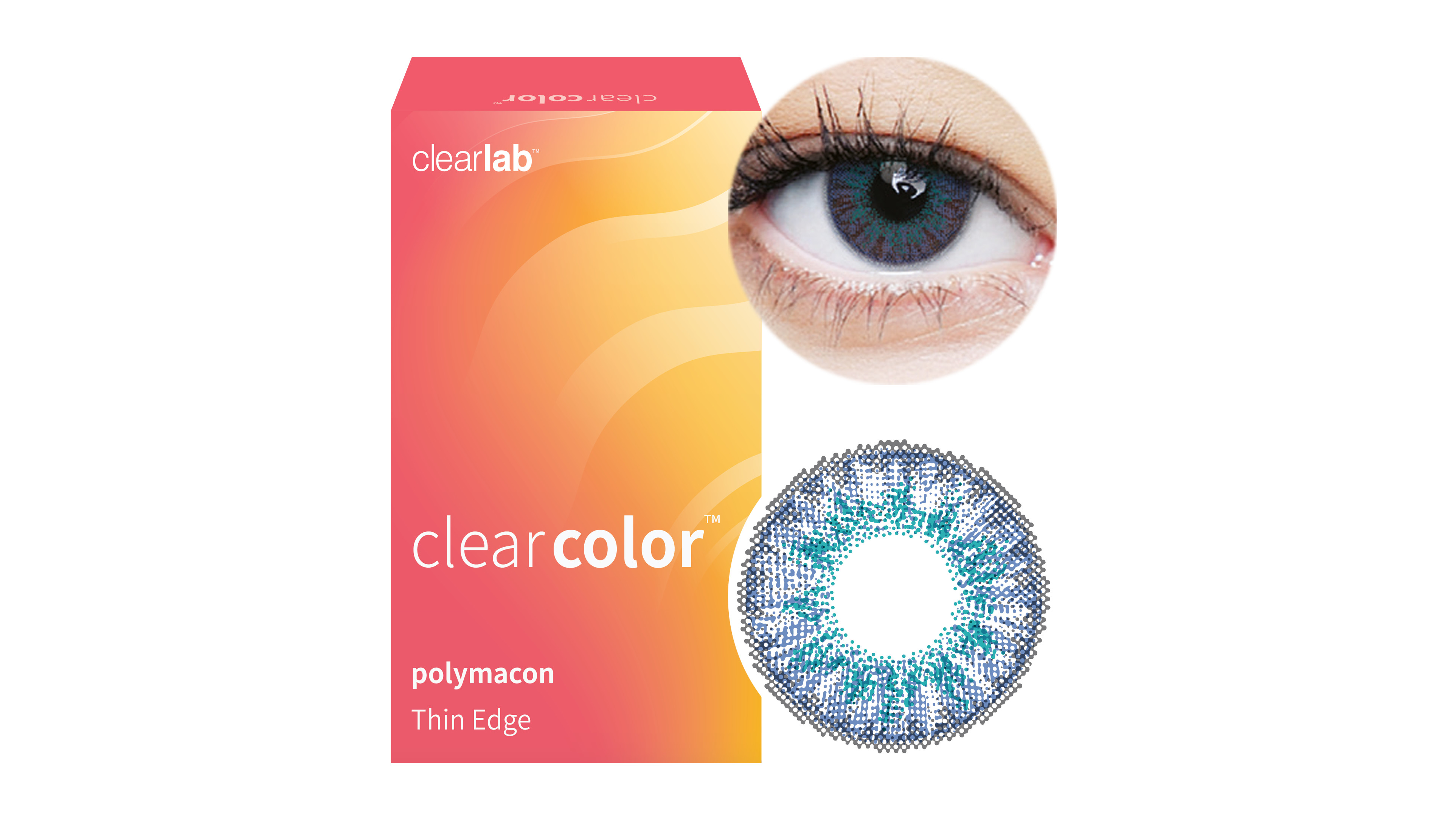 Front clearcolor™ Clearcolor™ Blends - Emerald Monatslinsen 2 Linsen pro Packung, pro Auge