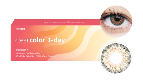 clearcolor™ Clearcolor™ 1-Day - Hazel Tageslinsen Tageslinsen 10 Linsen pro Packung, pro Auge