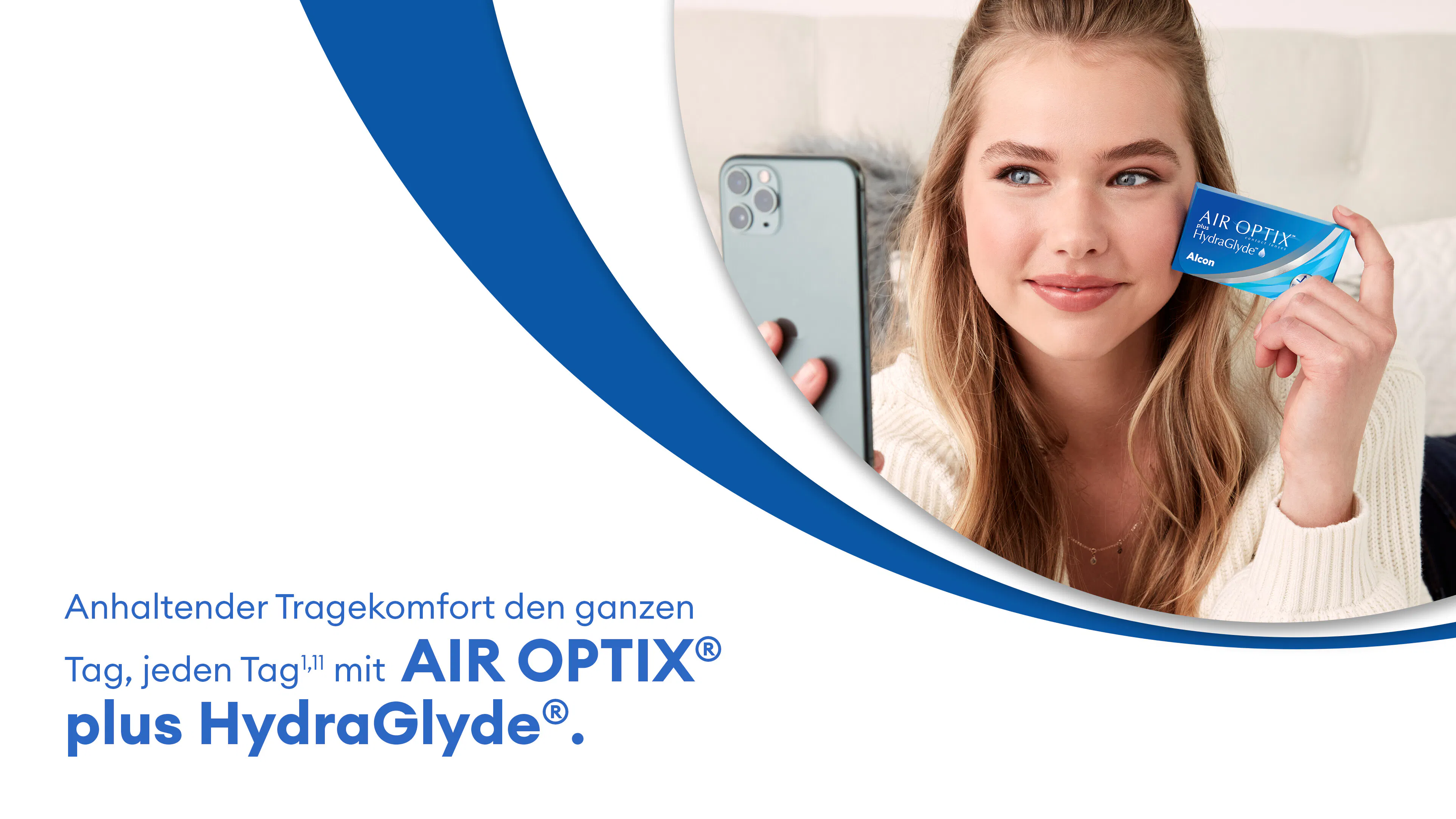 Detail01, AIR OPTIX® plus HydraGlyde Monatslinsen