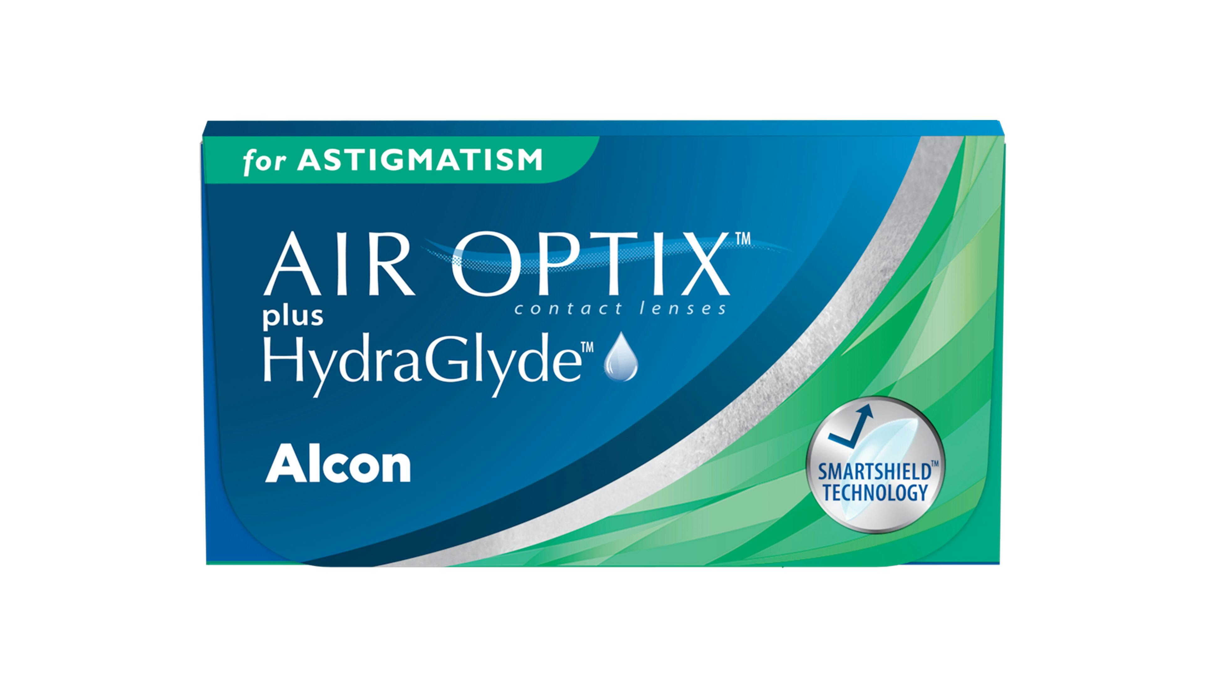 Front, AIR OPTIX® plus HydraGlyde for