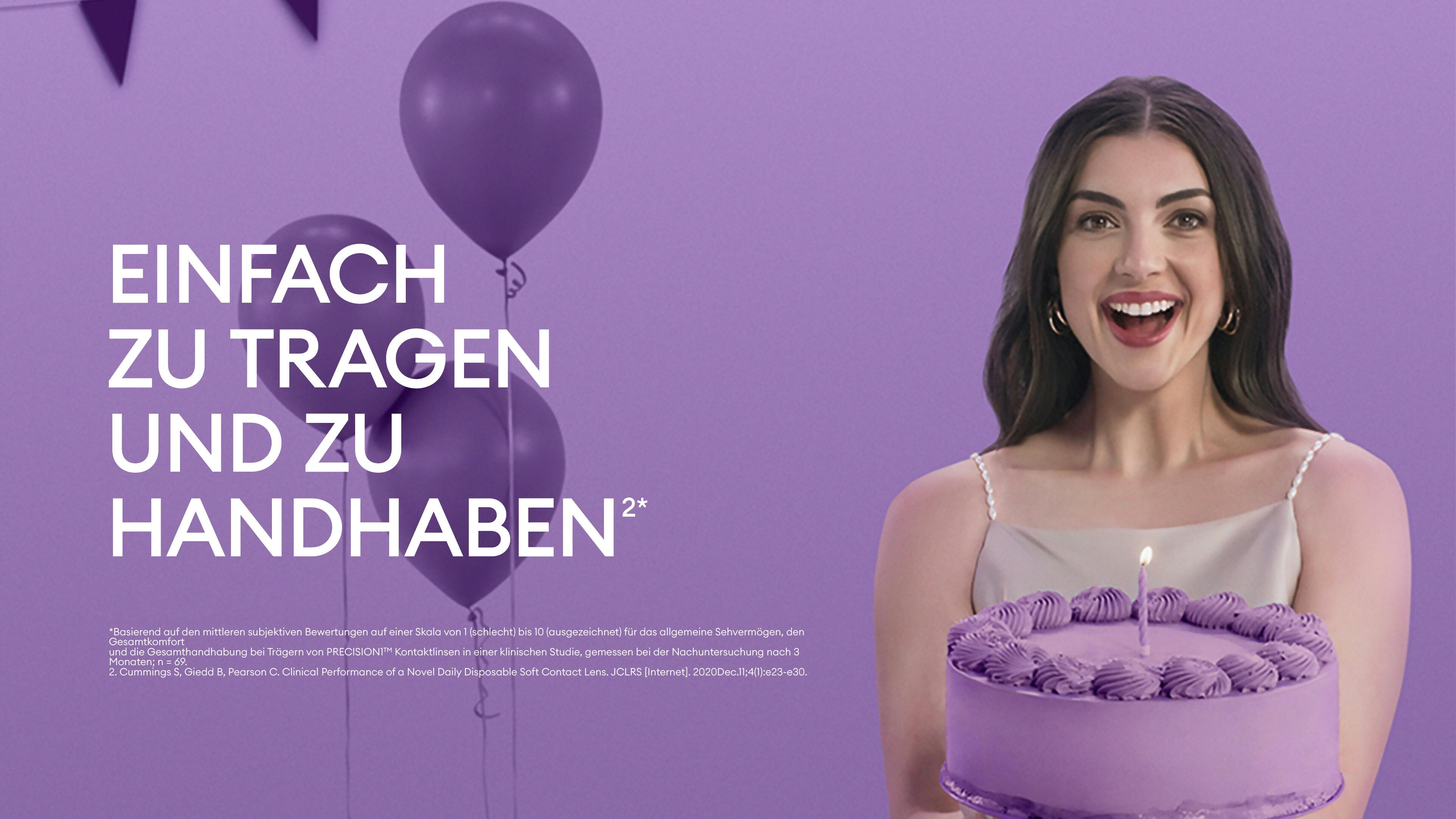 On_Model_Female02, PRECISION 1® Tageslinsen Sphärisch