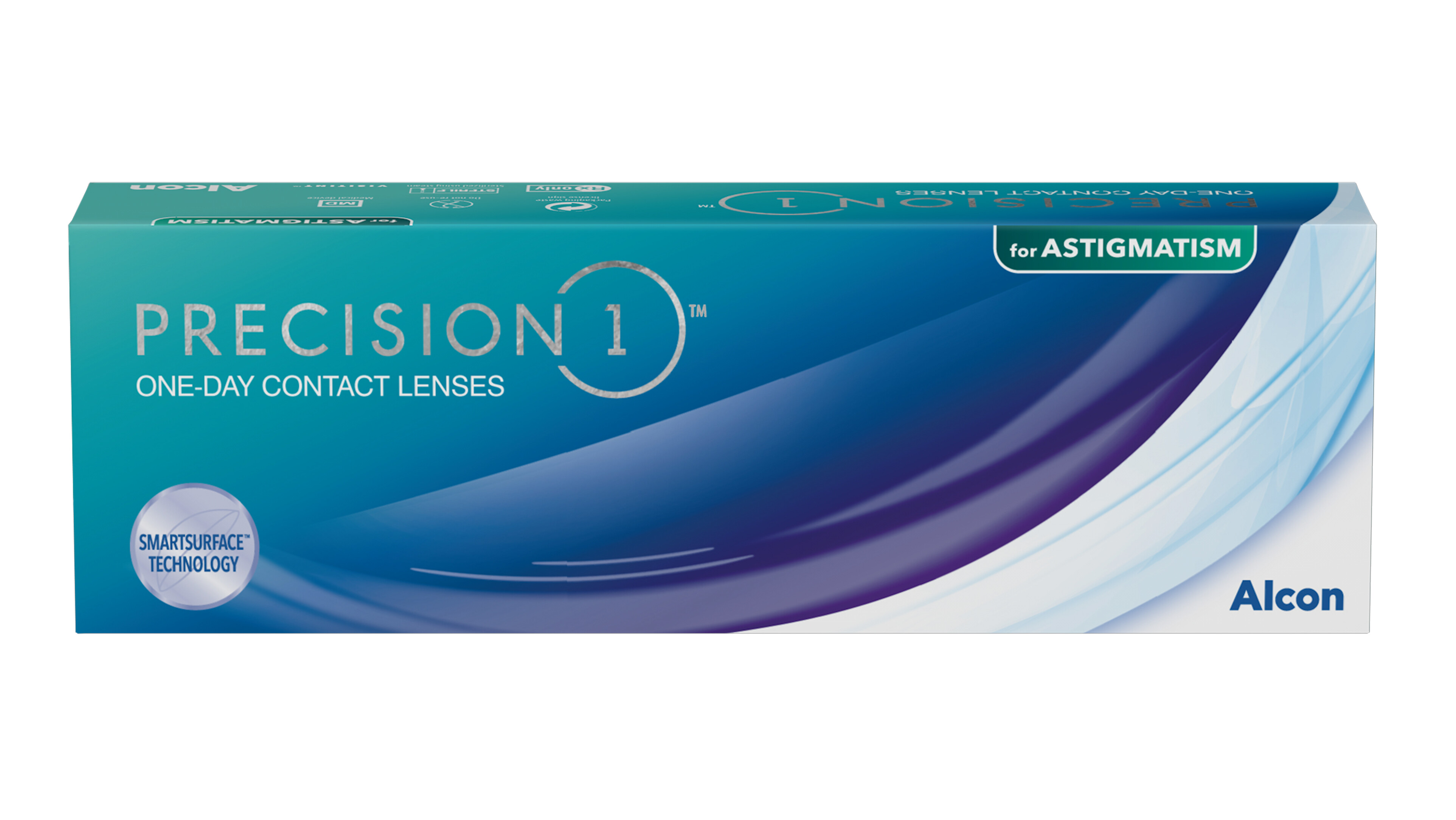 Front PRECISION 1® PRECISION 1® for Astigmatism Tageslinsen 30 Linsen pro Packung, pro Auge