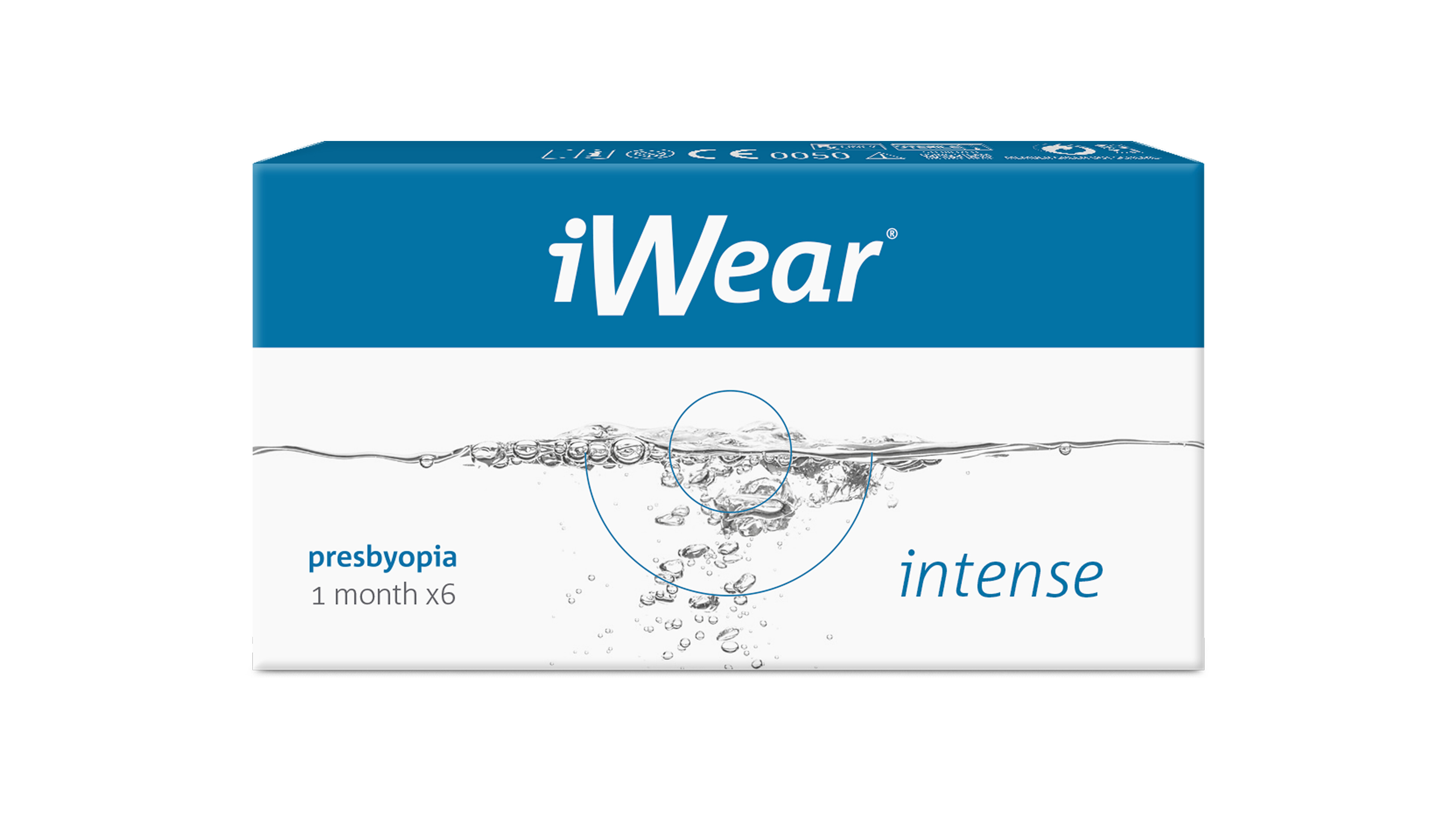 Front iWear® iwear intense presbyopia Monatslinsen Monatslinsen 6 Linsen pro Packung, pro Auge