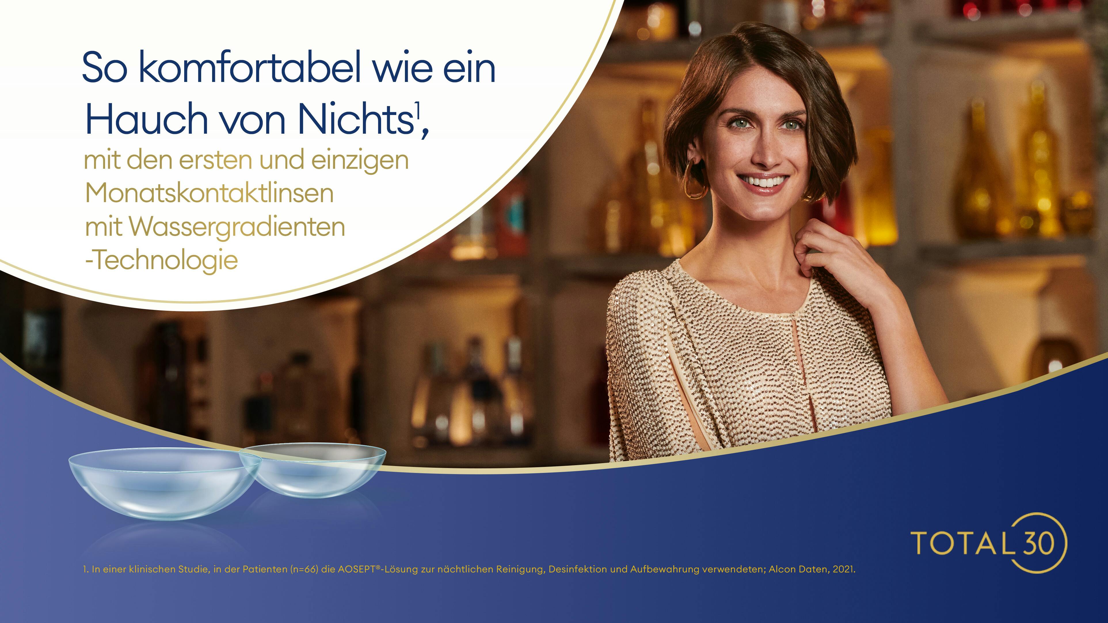 On_Model_Female01, Total 30® Monatslinsen Sphärisch