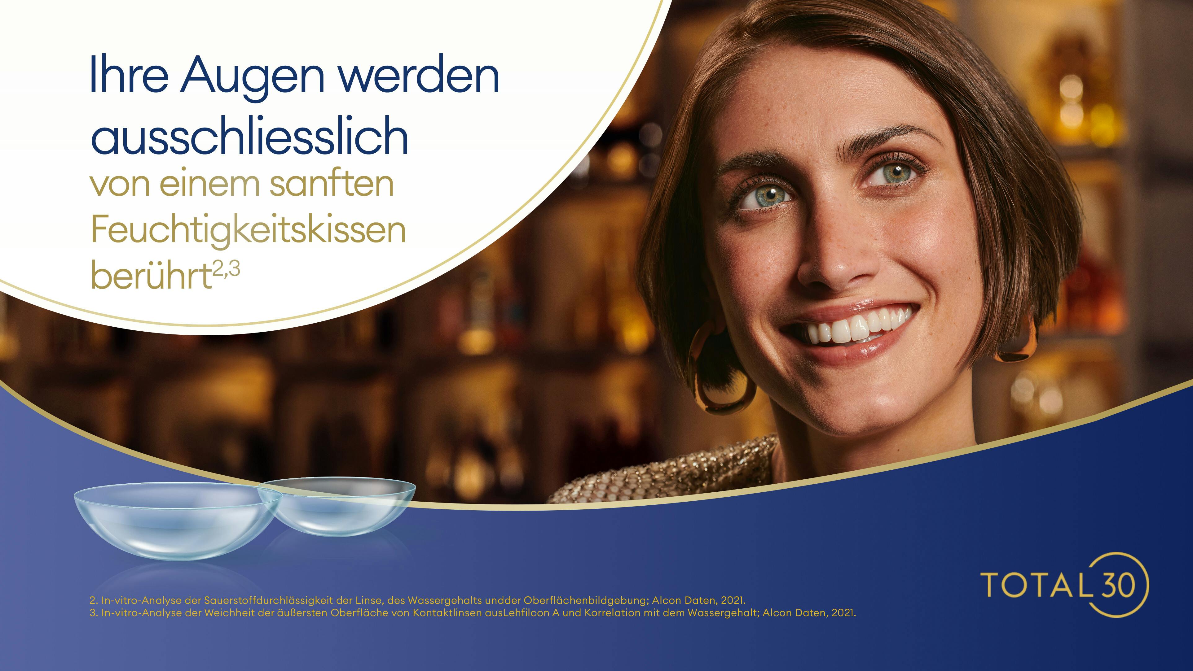 On_Model_Female02, Total 30® Monatslinsen Sphärisch