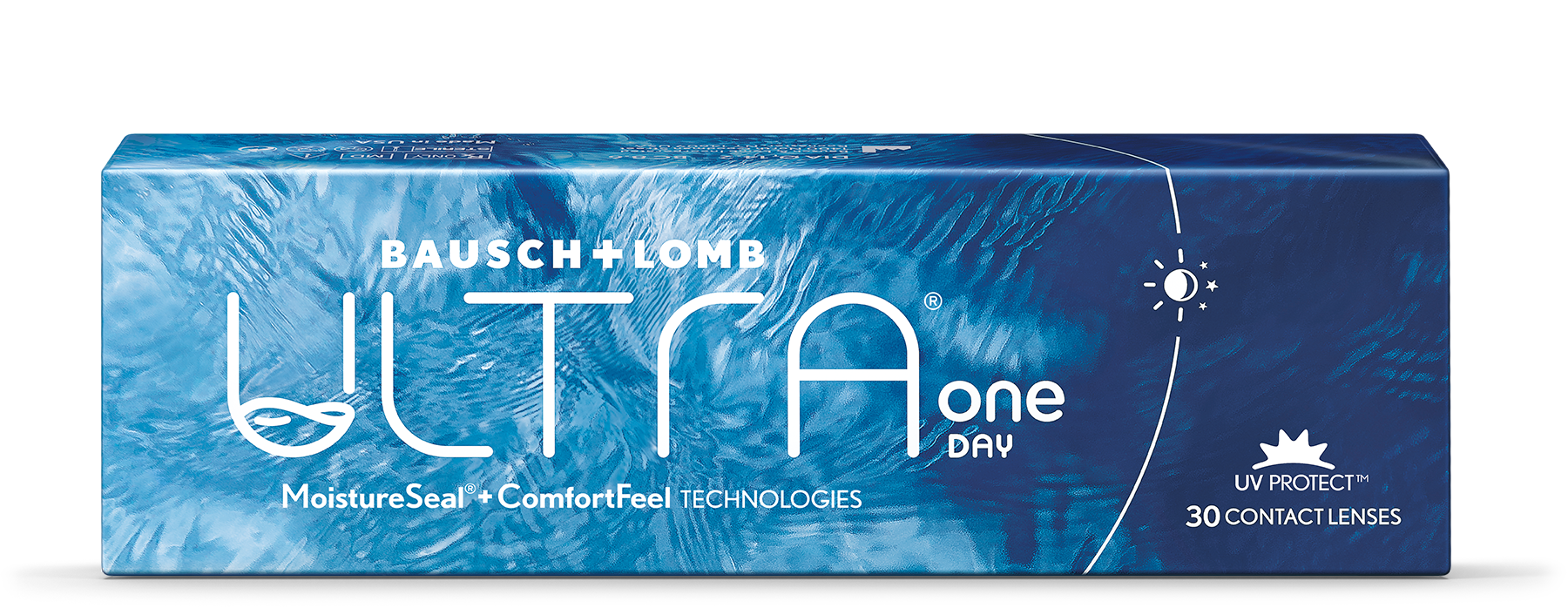 Front ULTRA® Ultra One Day 30er Tageslinsen Tageslinsen 30 Linsen pro Packung, pro Auge