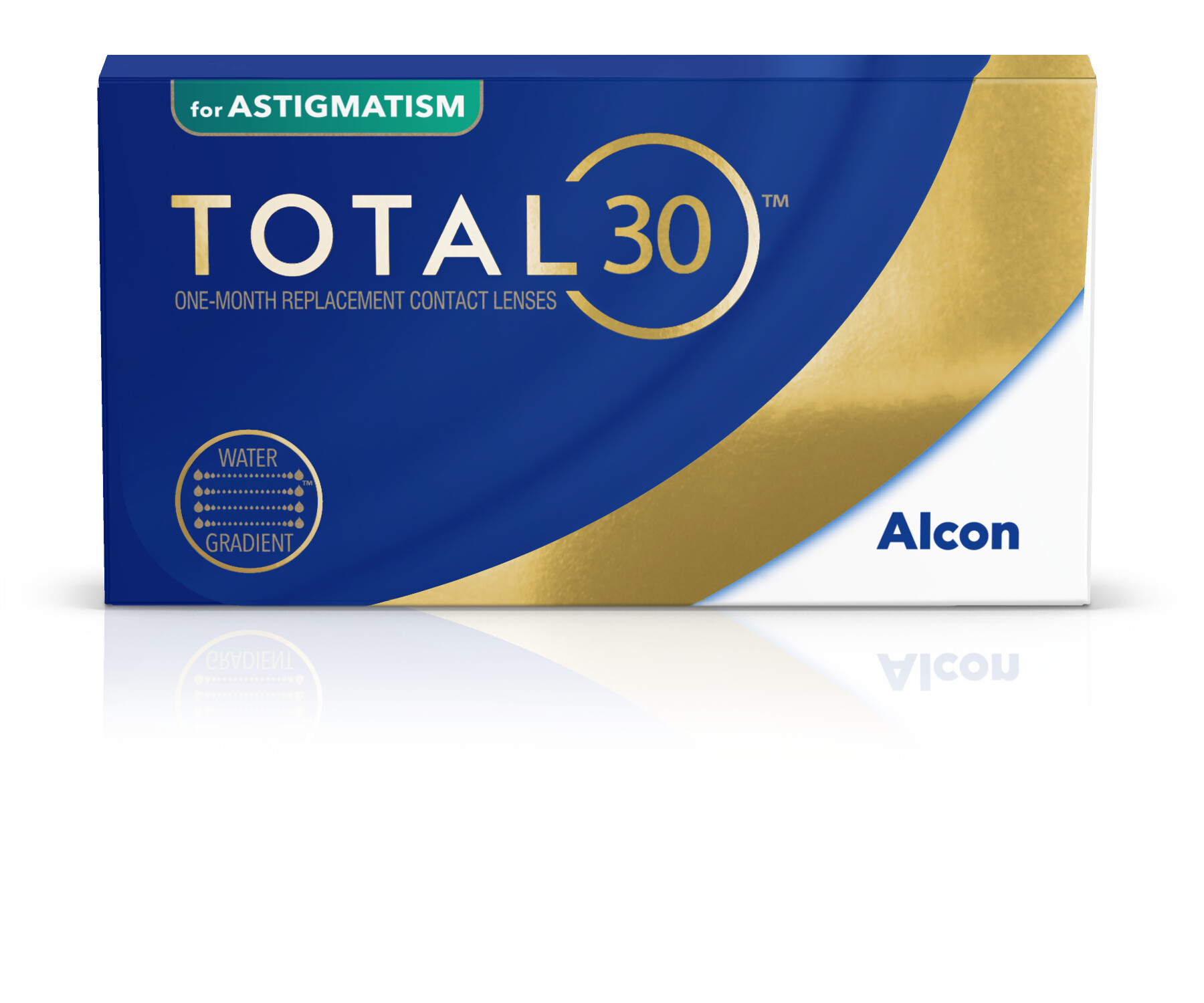 Front Total30® Total 30 astigmatism 6er Monatslinsen Monatslinsen 6 Linsen pro Packung, pro Auge