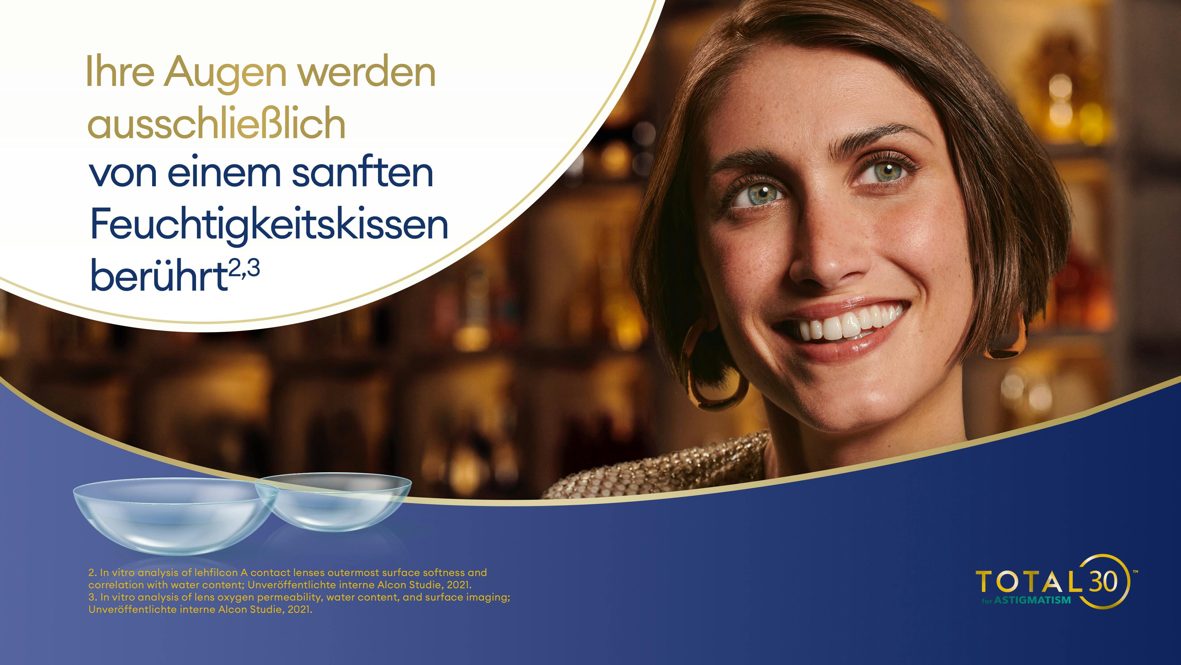 On_Model_Female01, Total 30 astigmatism 6er Monatslinsen