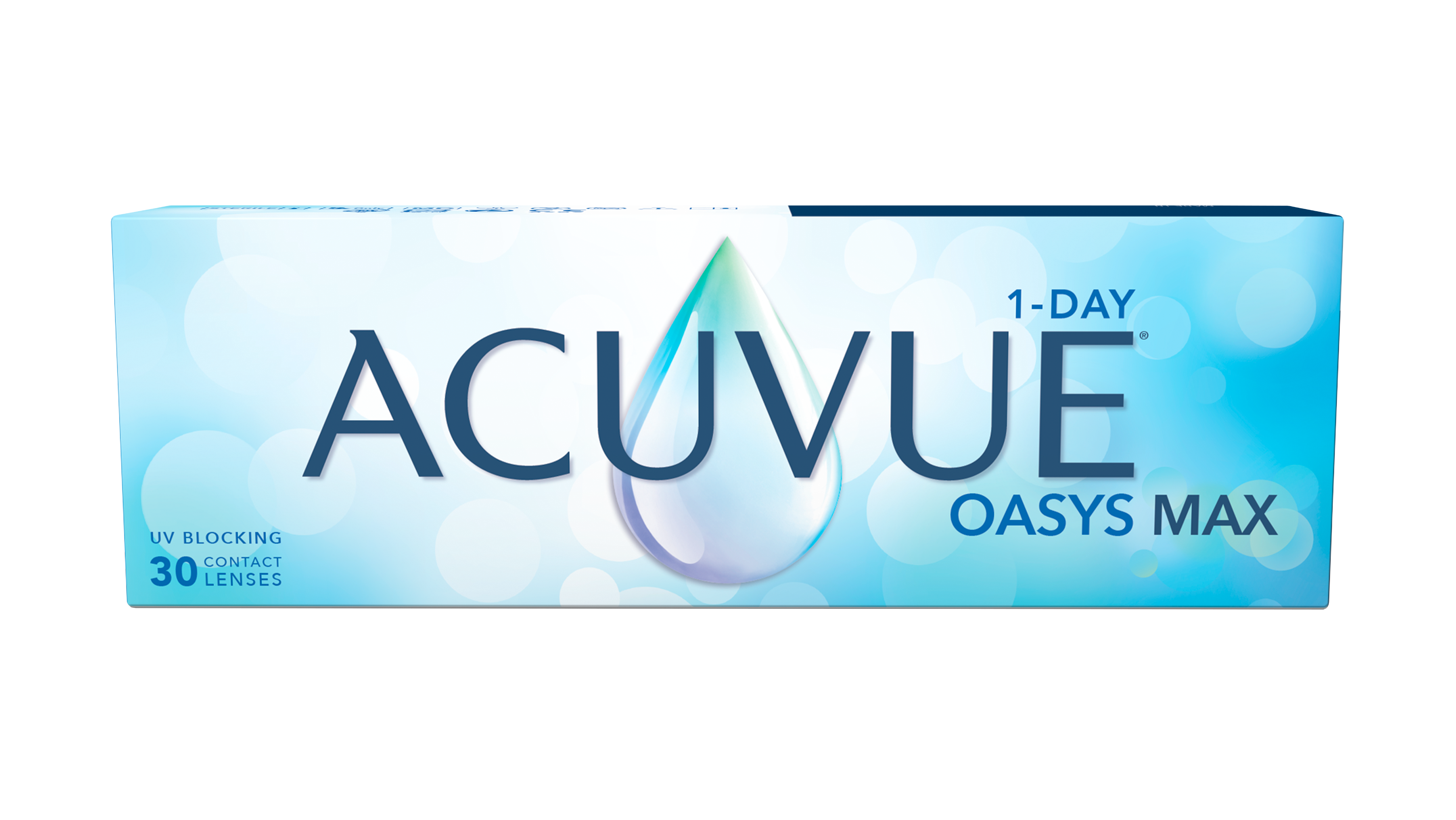 Front ACUVUE® ACUVUE® OASYS MAX 1-Day 30er Tageslinsen 30 Linsen pro Packung, pro Auge