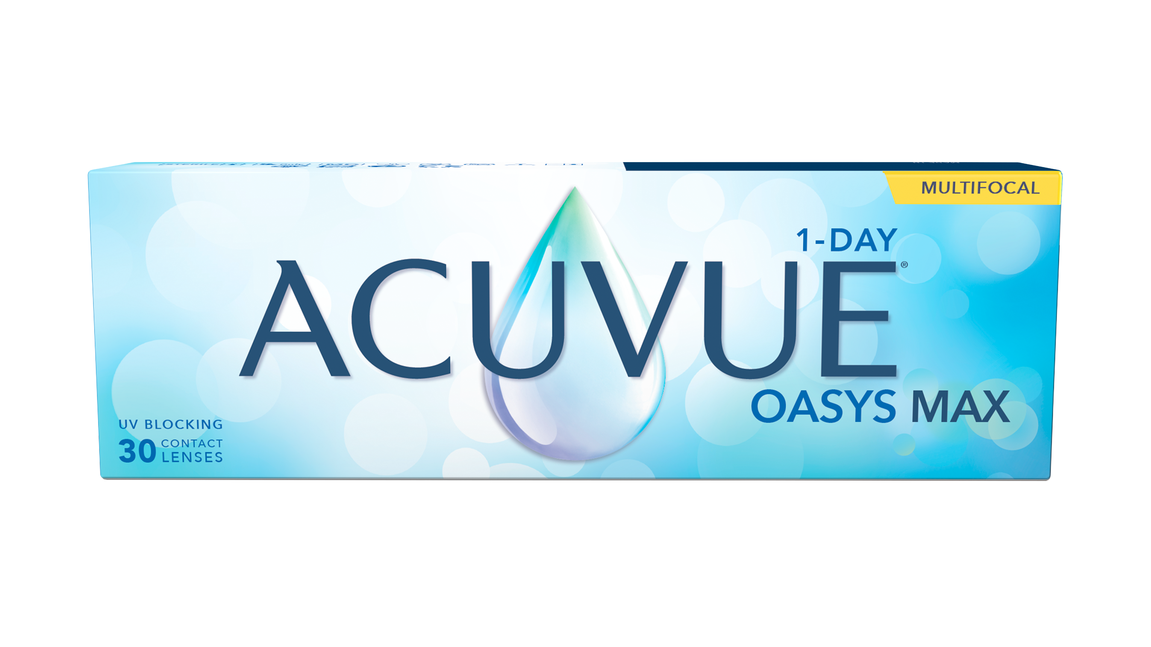 Front ACUVUE® ACUVUE® OASYS MAX 1-Day MULTIFOCAL 30er Tageslinsen 30 Linsen pro Packung, pro Auge